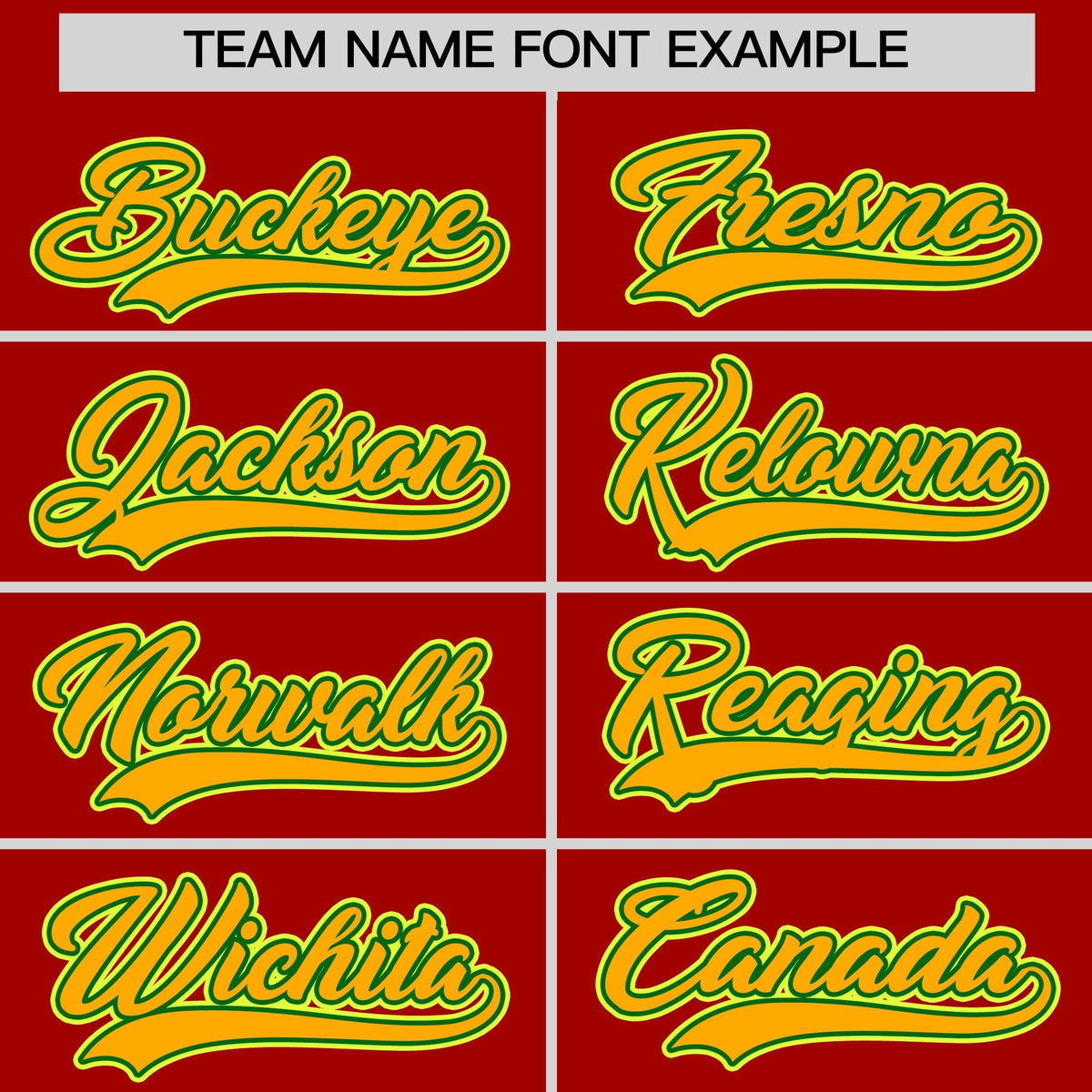 Custom Red Light Green Gold Classic Style Stitched Sports Uniform For Men Women Youth Personalized Quick Dry Baseball Jersey| KXKSHOP