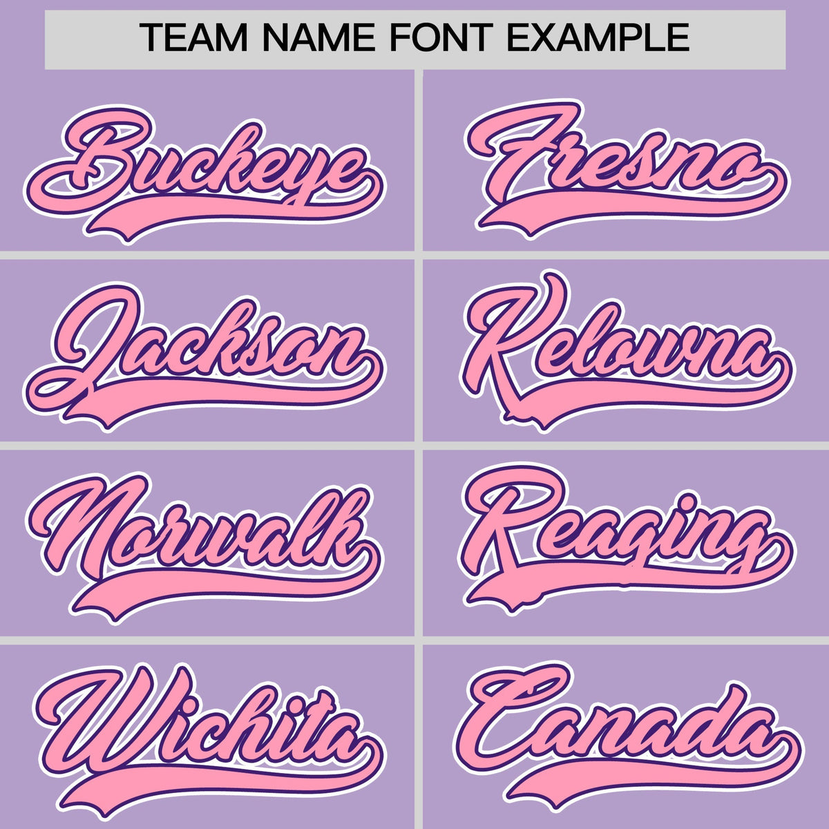 Custom Light Purple White Purple Classic Style Stitched Sports Uniform For Men Women Youth Personalized Quick Dry Baseball Jersey| KXKSHOP