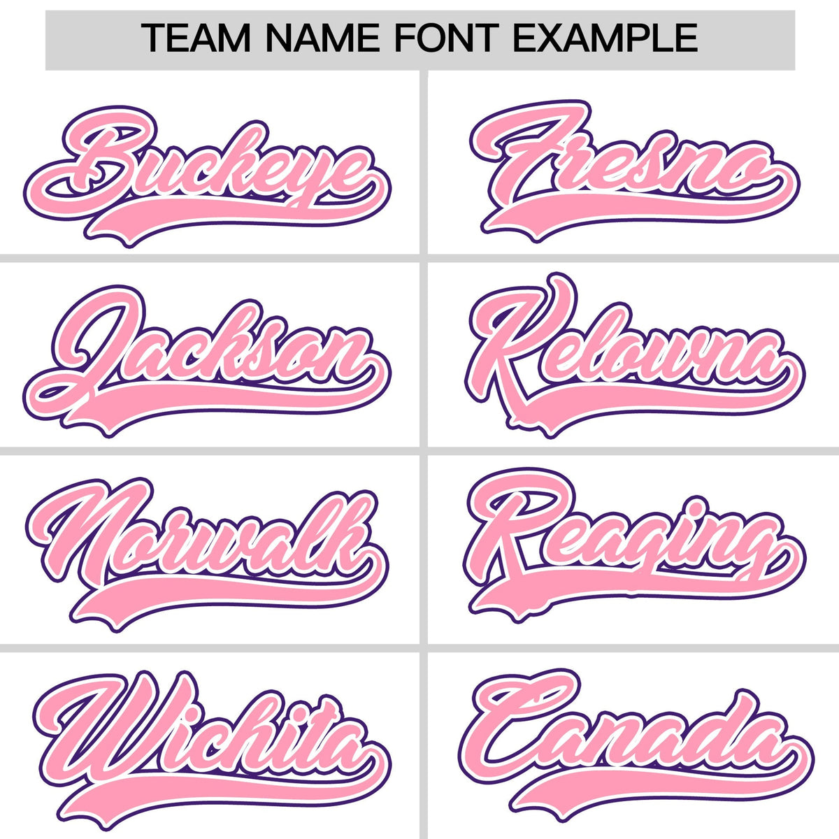 Custom White Light Pink Purple Classic Style Stitched Sports Uniform For Men Women Youth Personalized Quick Dry Baseball Jersey| KXKSHOP