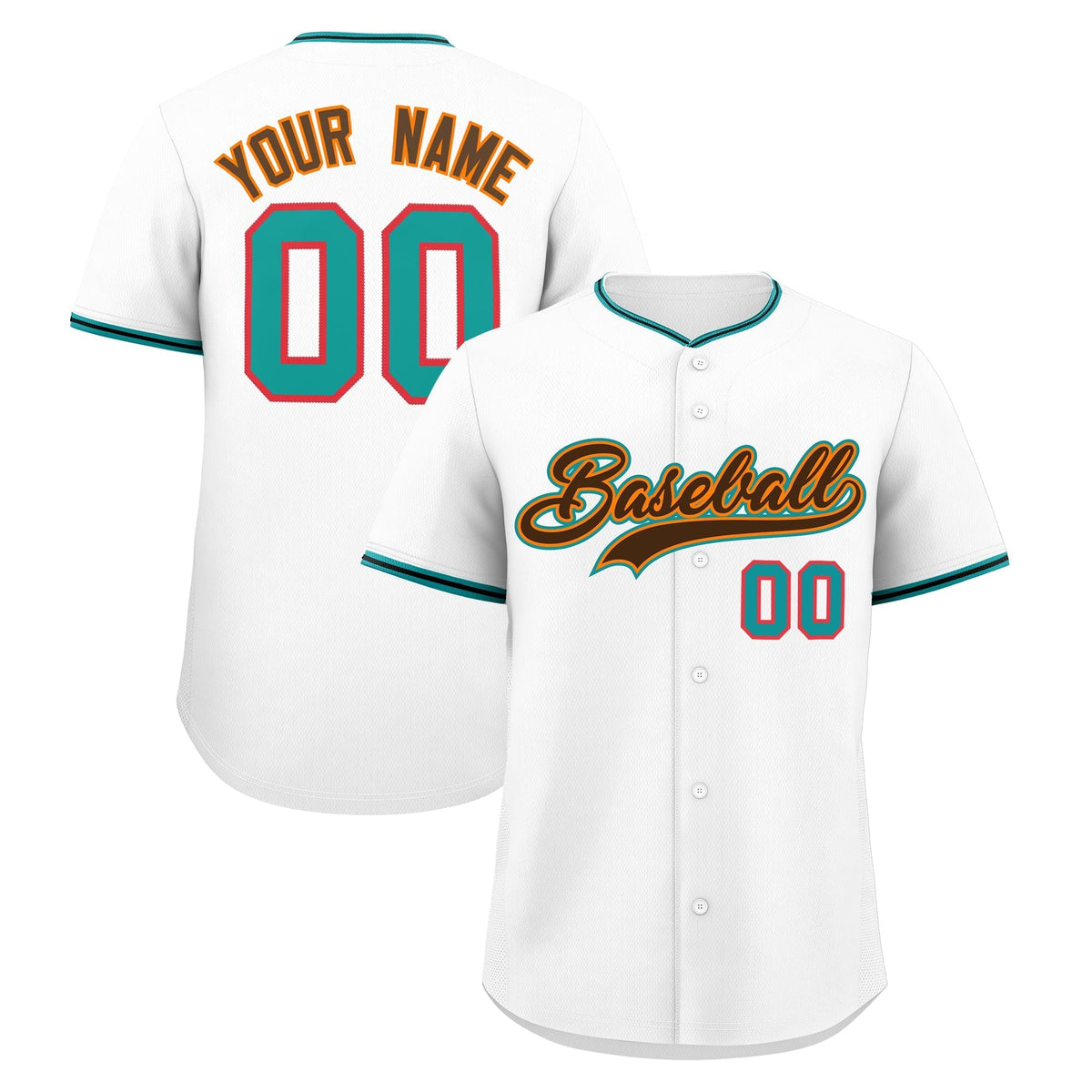 Custom White Black Teal Classic Style Stitched Sports Uniform For Men Women Youth Personalized Quick Dry Baseball Jersey| KXKSHOP