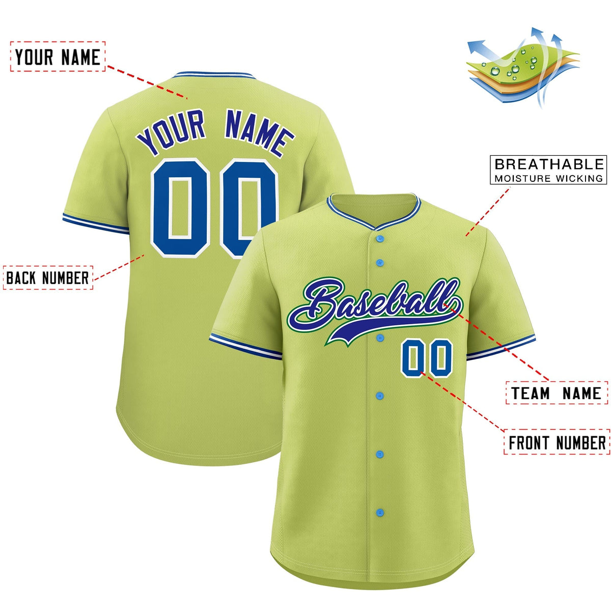 Custom Champagne White Royal Classic Style Stitched Sports Uniform For Men Women Youth Personalized Lightweight Baseball Jersey| KXKSHOP
