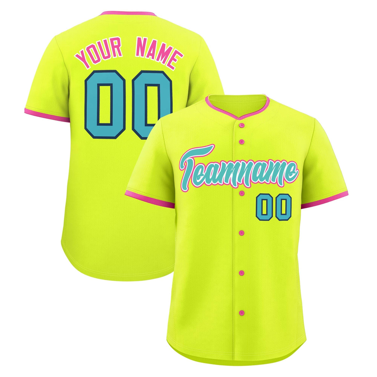 Custom Fluorescent Green Rose Red Teal Classic Style Stitched Sports Uniform For Men Women Youth Personalized Lightweight Baseball Jersey| KXKSHOP