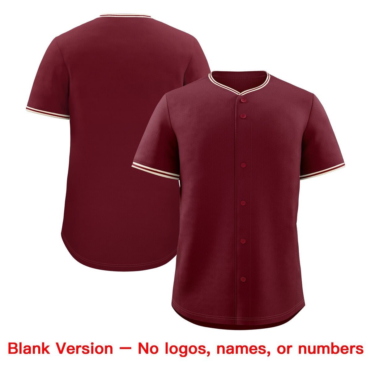 Custom Maroon Crimson Cream Classic Style Stitched Sports Uniform For Men Women Youth Personalized Lightweight Baseball Jersey| KXKSHOP