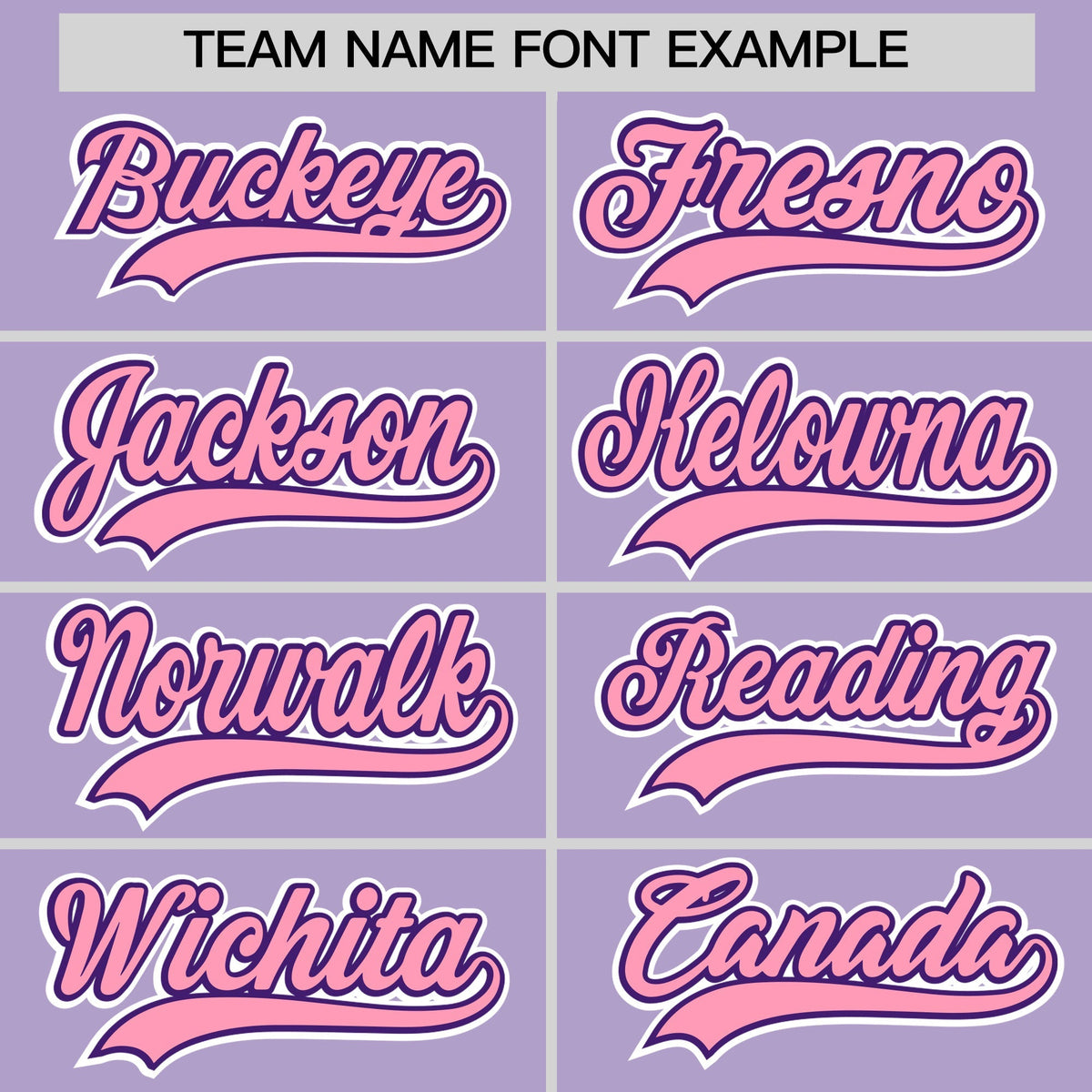 Custom Light Purple Classic Style Stitched Sports Uniform Personalized For Teams Lightweight Baseball Jersey| KXKSHOP
