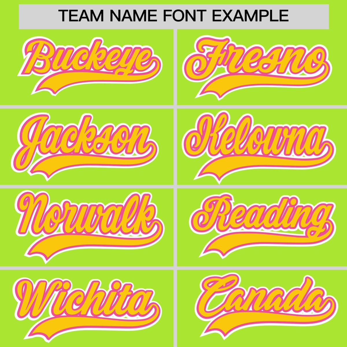 Custom Neon Creen Classic Style Stitched Sports Uniform Personalized For Teams Lightweight Baseball Jersey| KXKSHOP