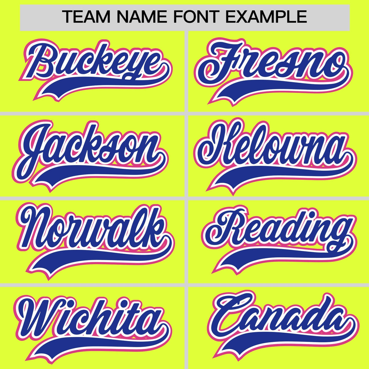Custom Fluorescent Green Classic Style Stitched Sports Uniform Personalized For Teams Quick Dry Baseball Jersey| KXKSHOP
