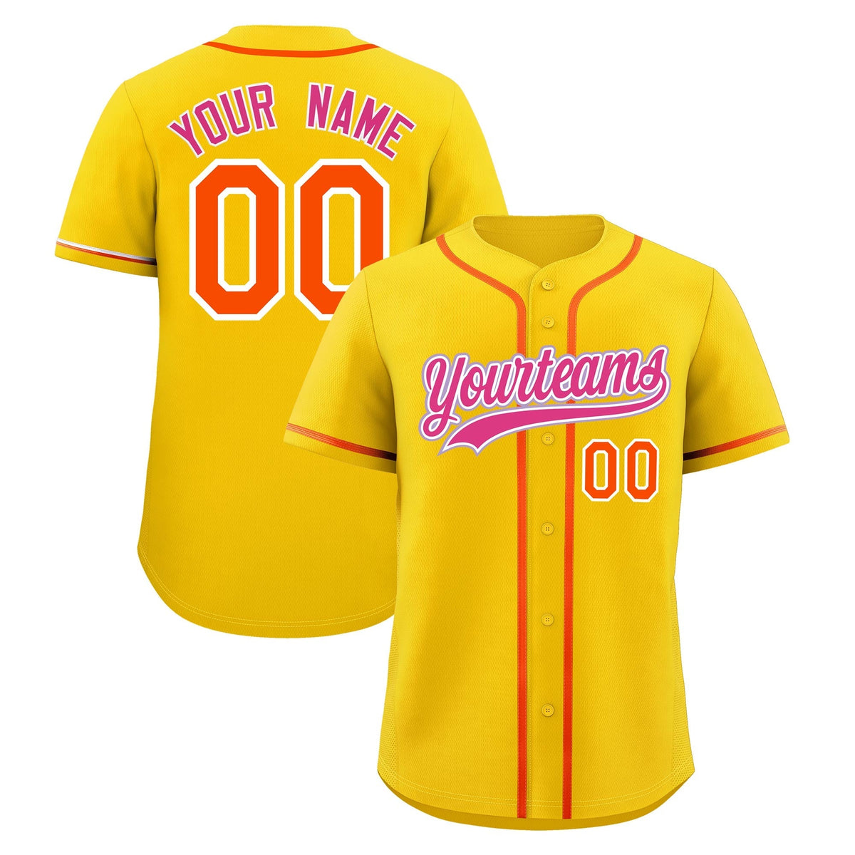 Custom Gold Classic Style Stitched Sports Uniform Personalized For Teams Quick Dry Baseball Jersey| KXKSHOP