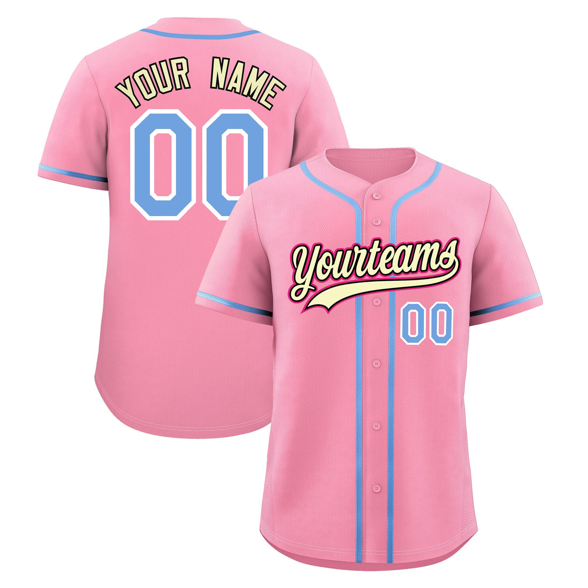 Custom Light Pink Classic Style Stitched Sports Uniform Personalized For Teams Lightweight Baseball Jersey| KXKSHOP