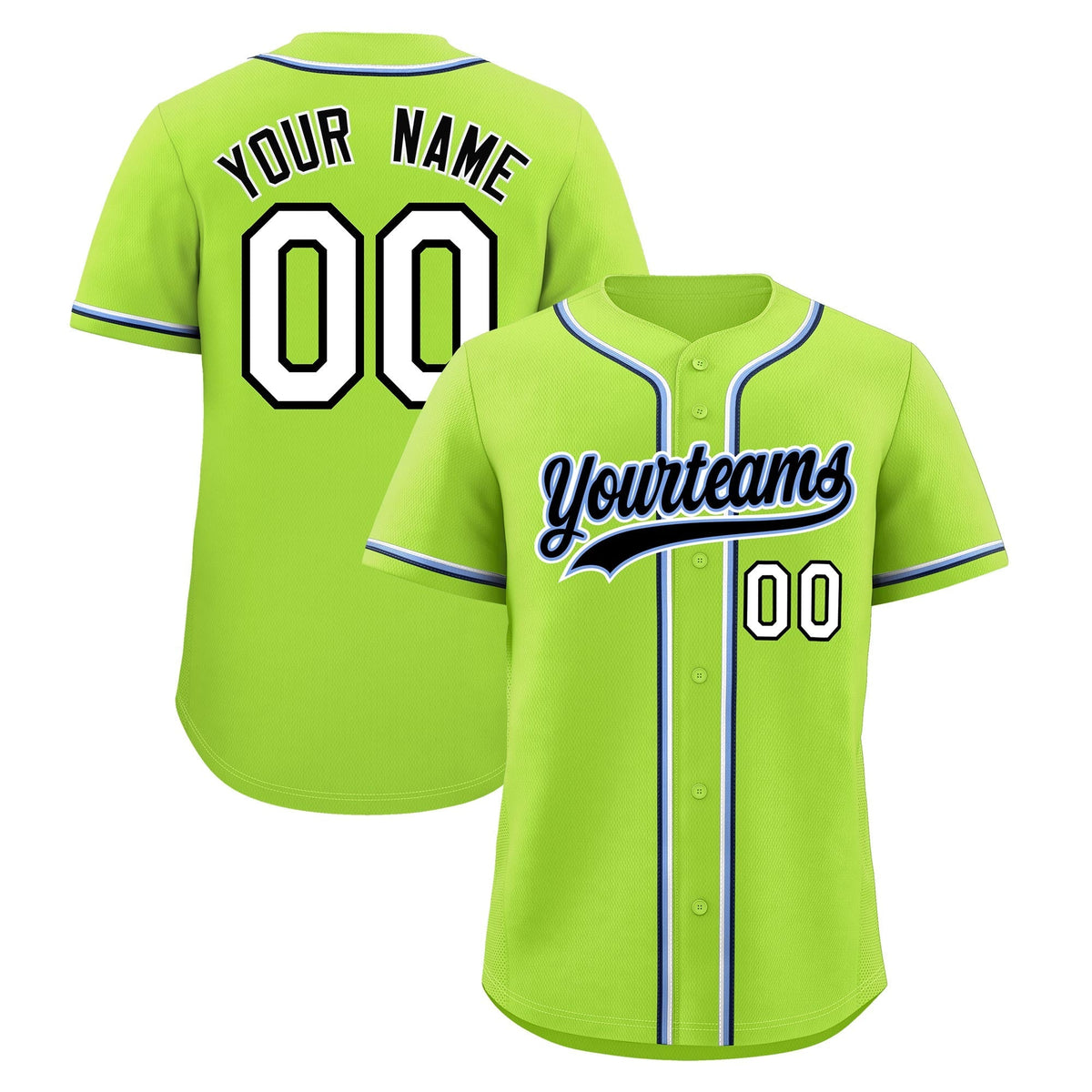 Custom Neon Green Classic Style Stitched Sports Uniform Personalized For Teams Lightweight Baseball Jersey| KXKSHOP