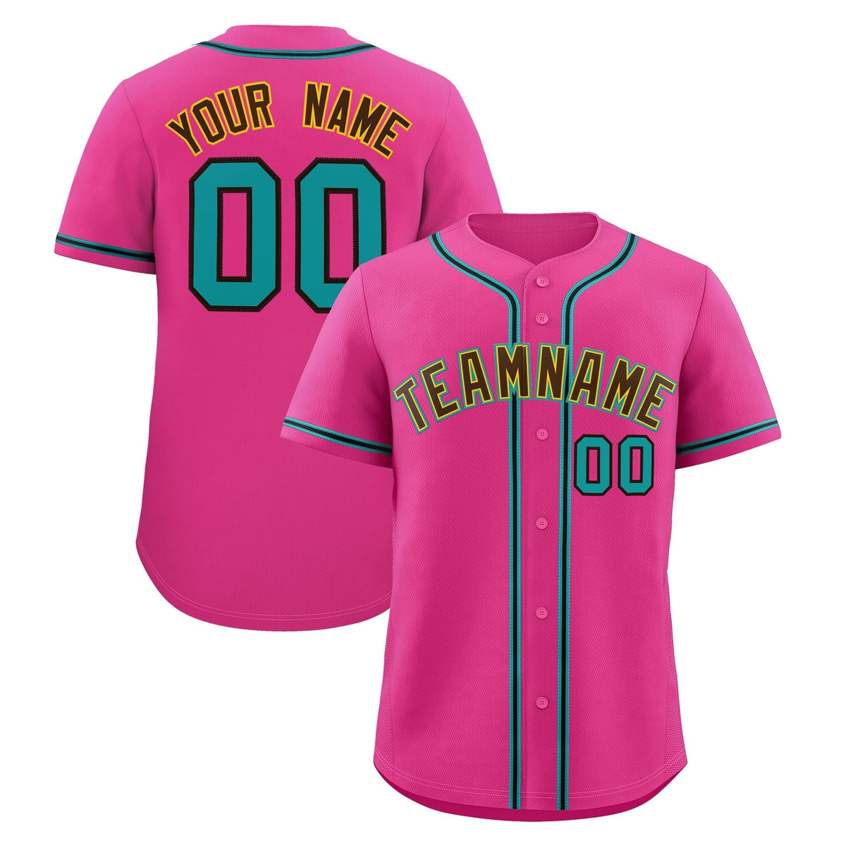 Custom Pink Classic Style Stitched Sports Uniform Personalized For Teams Lightweight Baseball Jersey| KXKSHOP