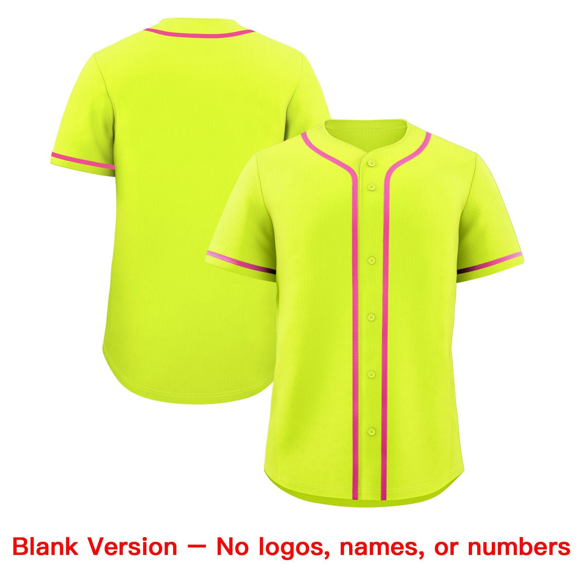 Custom Fluorescent Green Classic Style Stitched Sports Uniform Personalized For Teams Quick Dry Baseball Jersey| KXKSHOP