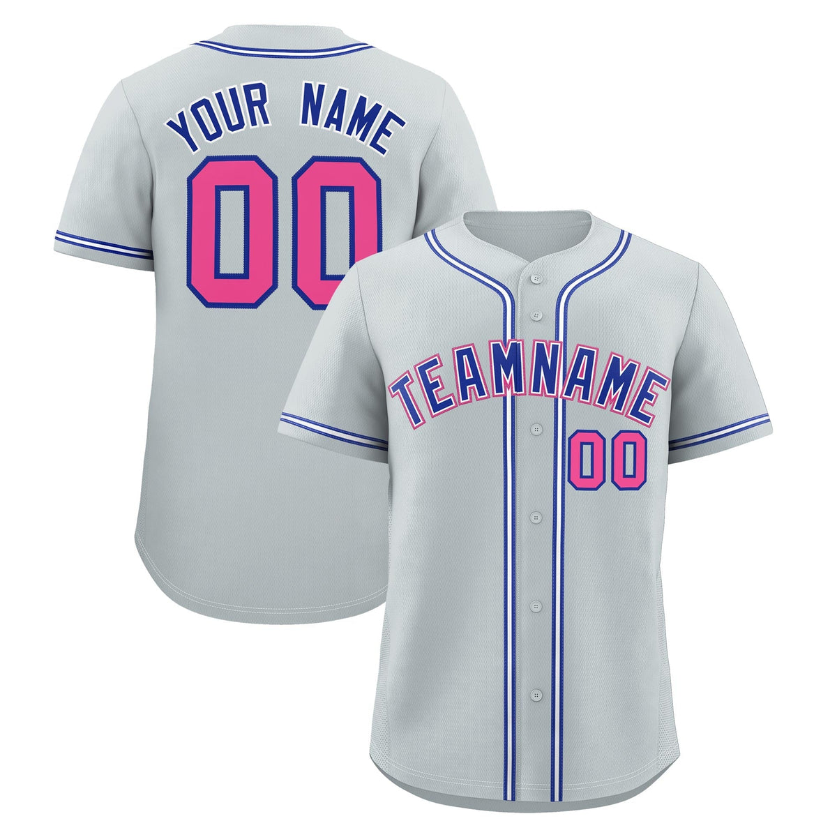 Custom Silver Classic Style Stitched Sports Uniform Personalized For Teams Lightweight Baseball Jersey| KXKSHOP