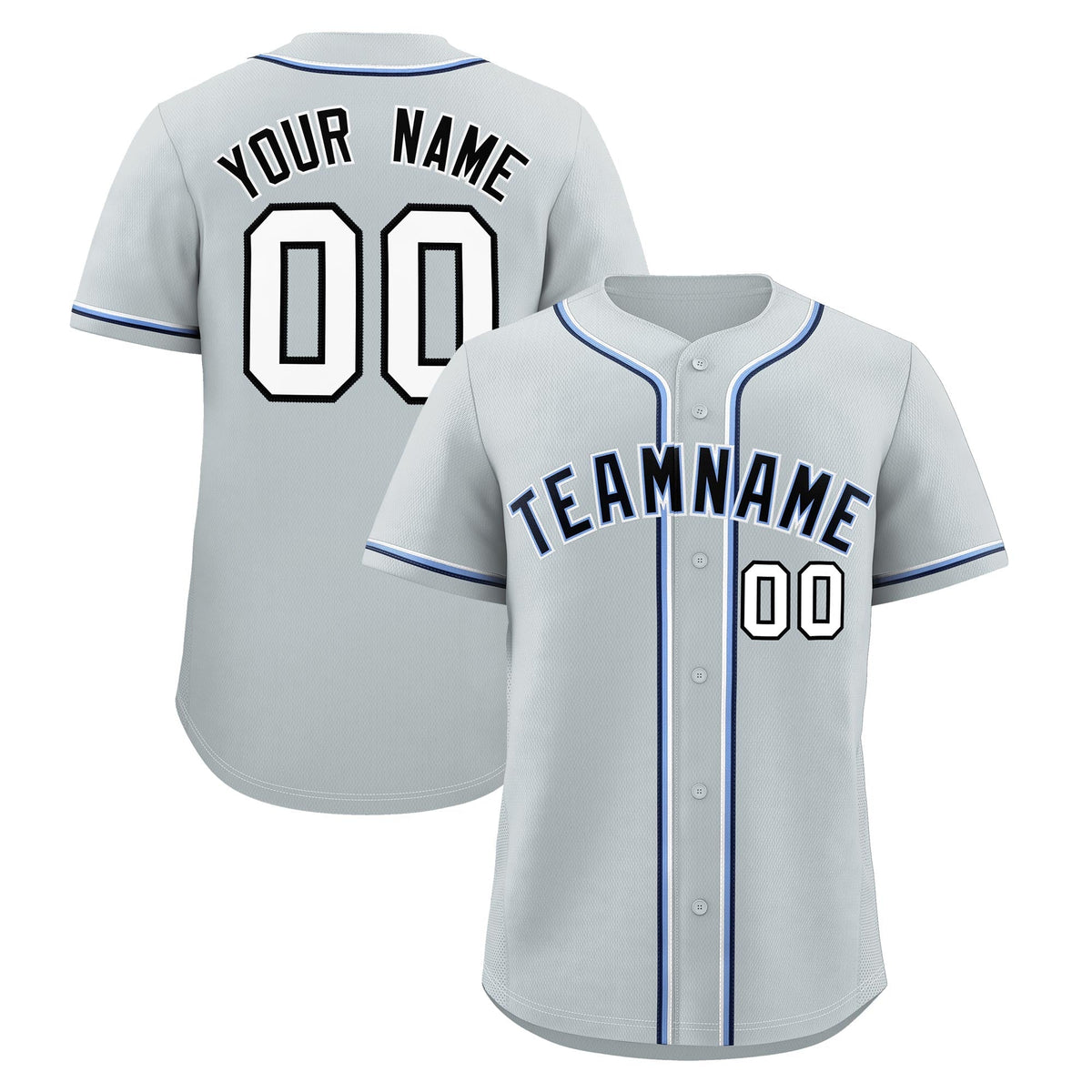 Custom Silver Classic Style Stitched Sports Uniform Personalized For Teams Quick Dry Baseball Jersey| KXKSHOP