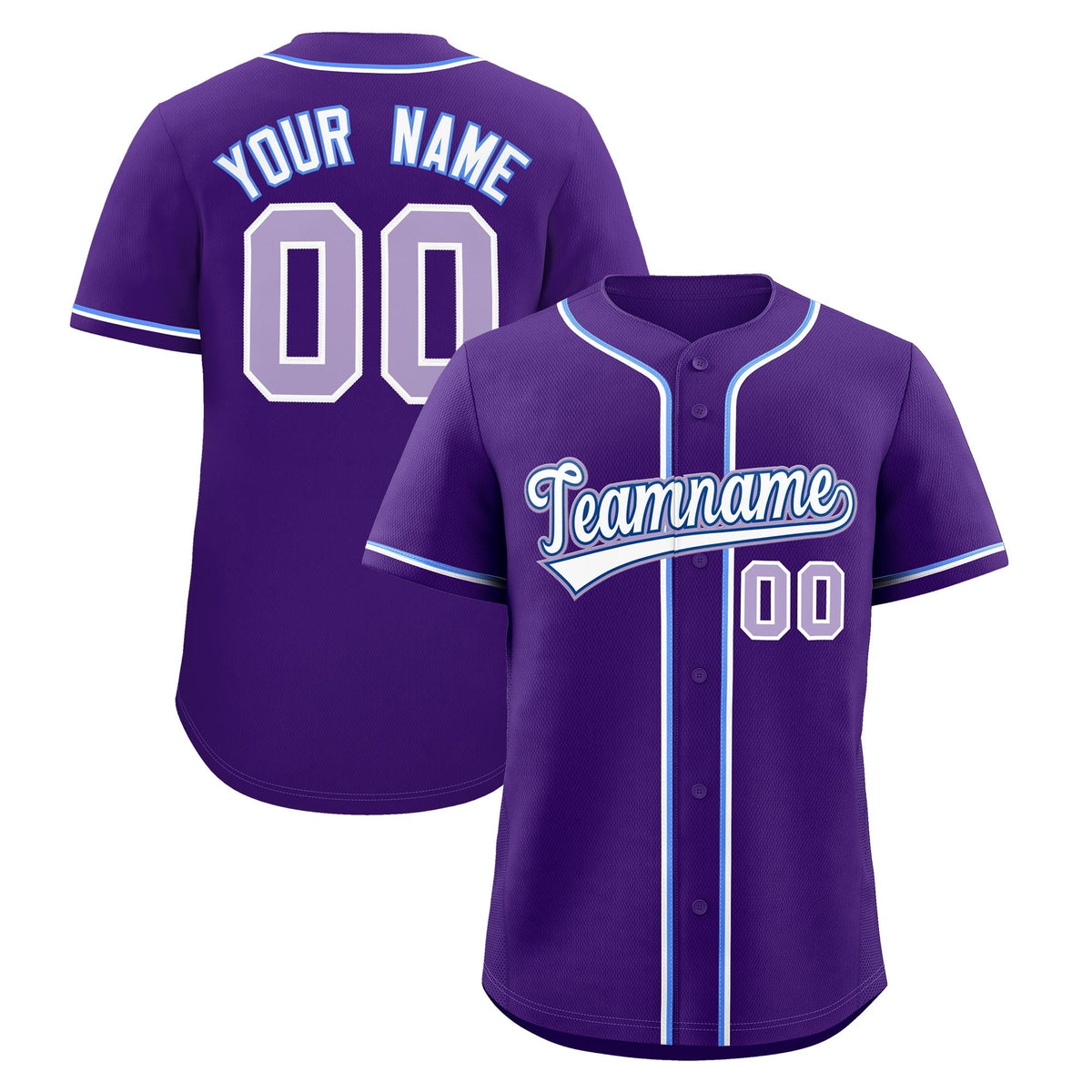 Custom Purple Classic Style Stitched Sports Uniform Personalized For Teams Lightweight Baseball Jersey| KXKSHOP