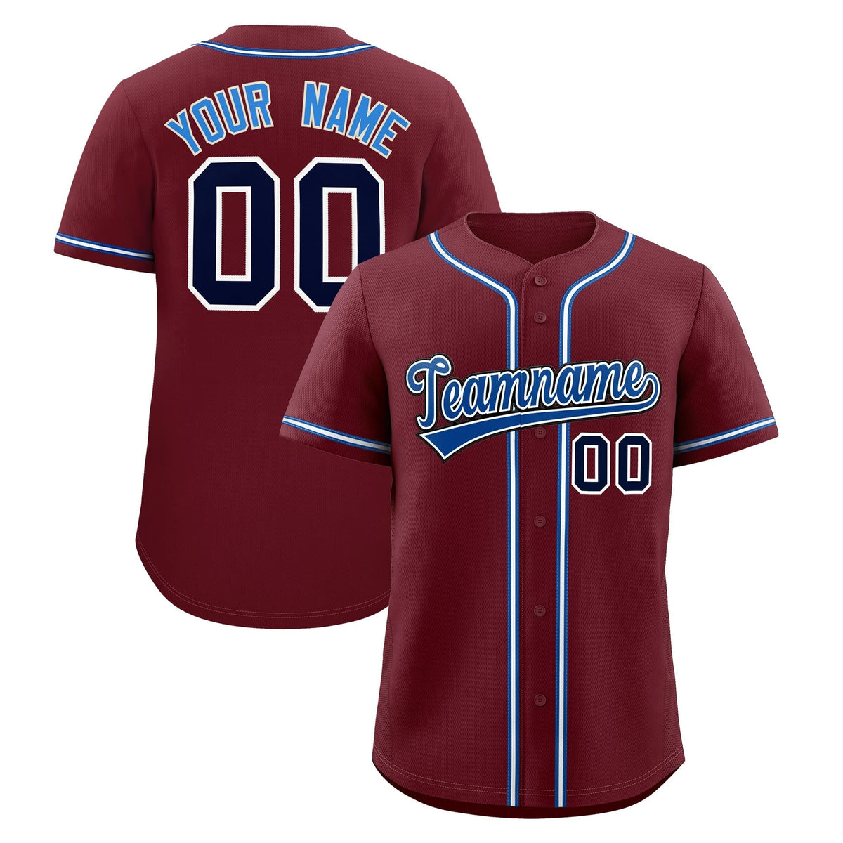 Custom Maroon Classic Style Stitched Sports Uniform Personalized For Teams Lightweight Baseball Jersey| KXKSHOP