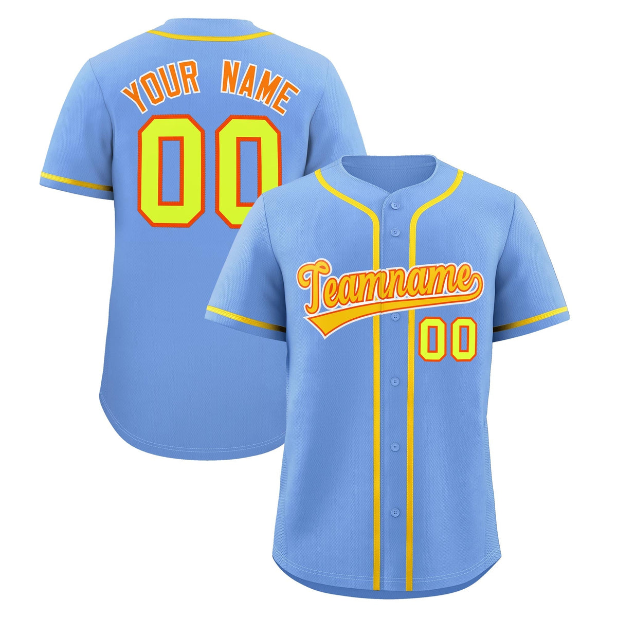 Custom Light Blue Classic Style Stitched Sports Uniform Personalized For Teams Quick Dry Baseball Jersey| KXKSHOP