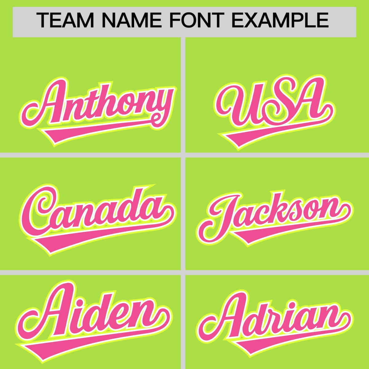 Custom Neon Green Classic Style Stitched Sports Uniform Personalized For Teams Quick Dry Baseball Jersey| KXKSHOP