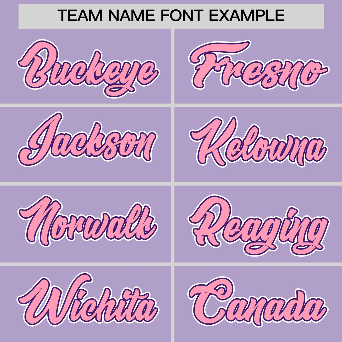 Custom Light Purple Classic Style Stitched Sports Uniform Personalized For Teams Lightweight Baseball Jersey| KXKSHOP