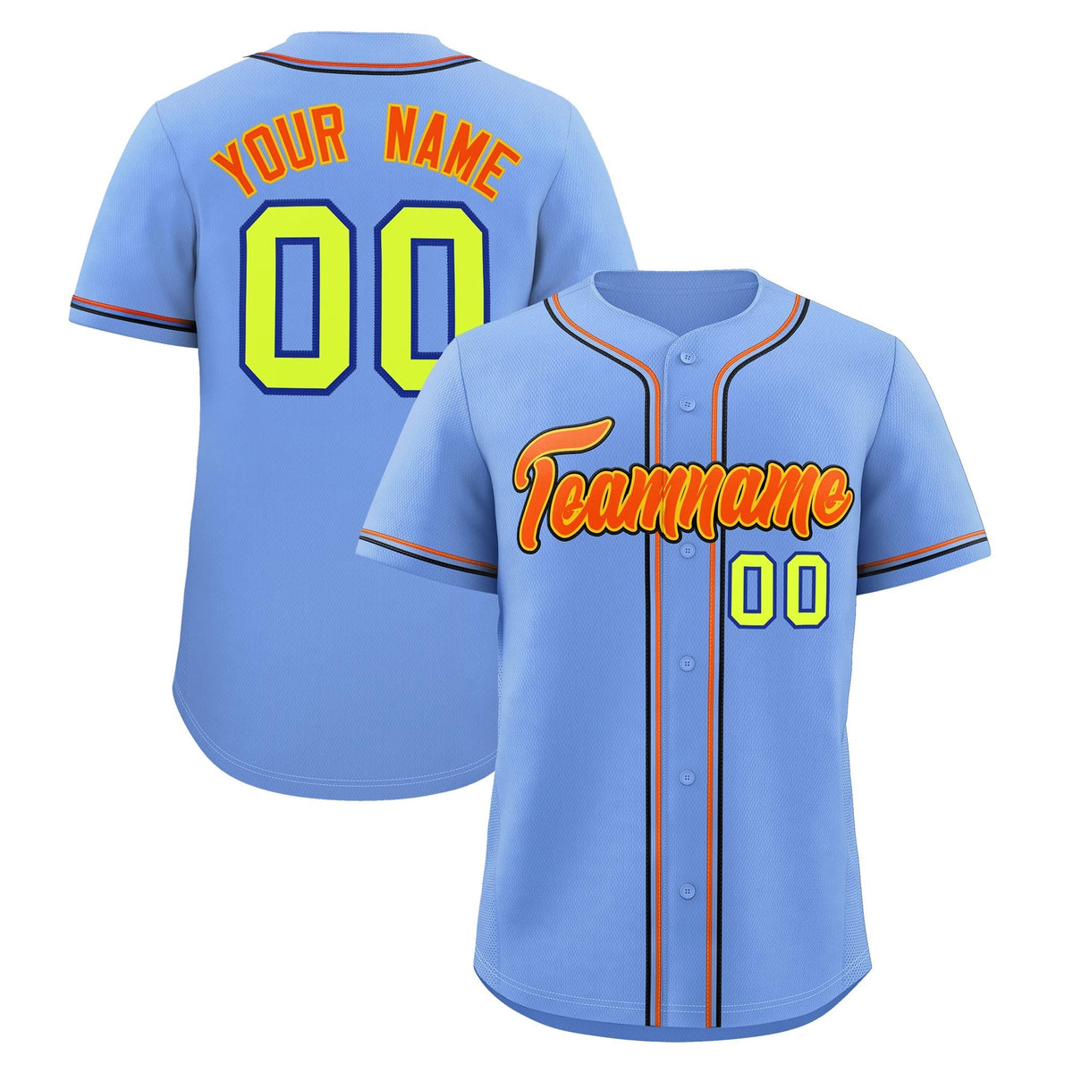Custom Light Blue Classic Style Stitched Sports Uniform Personalized For Teams Lightweight Baseball Jersey| KXKSHOP