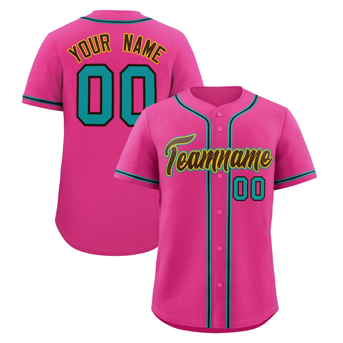 Custom Pink Classic Style Stitched Sports Uniform Personalized For Teams Lightweight Baseball Jersey| KXKSHOP