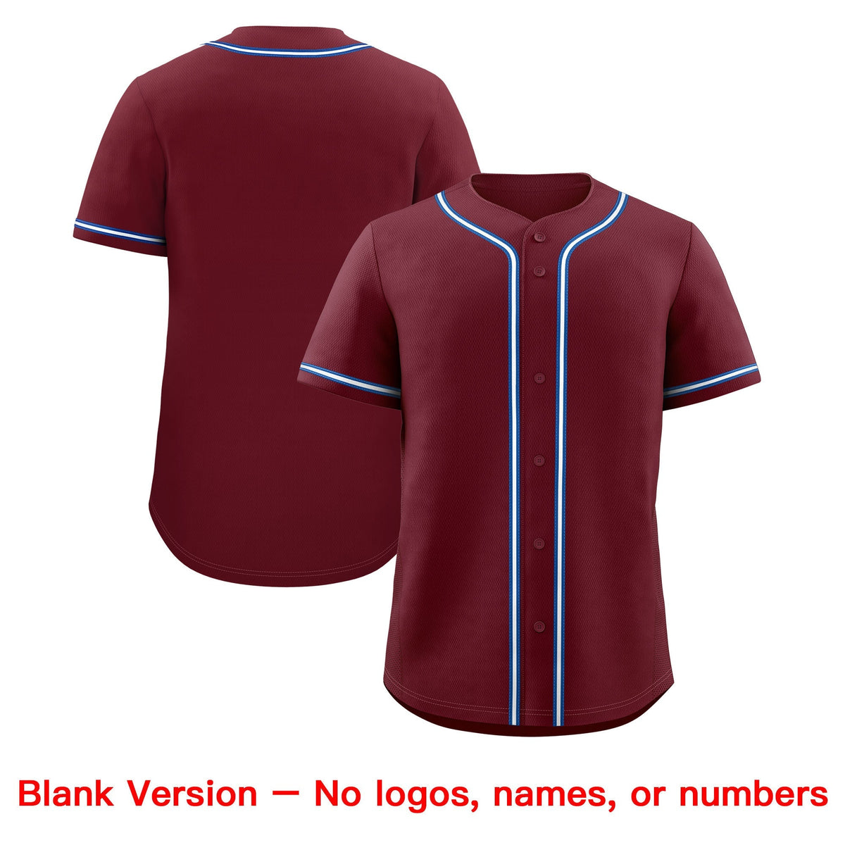 Custom Maroon Classic Style Stitched Sports Uniform Personalized For Teams Lightweight Baseball Jersey| KXKSHOP