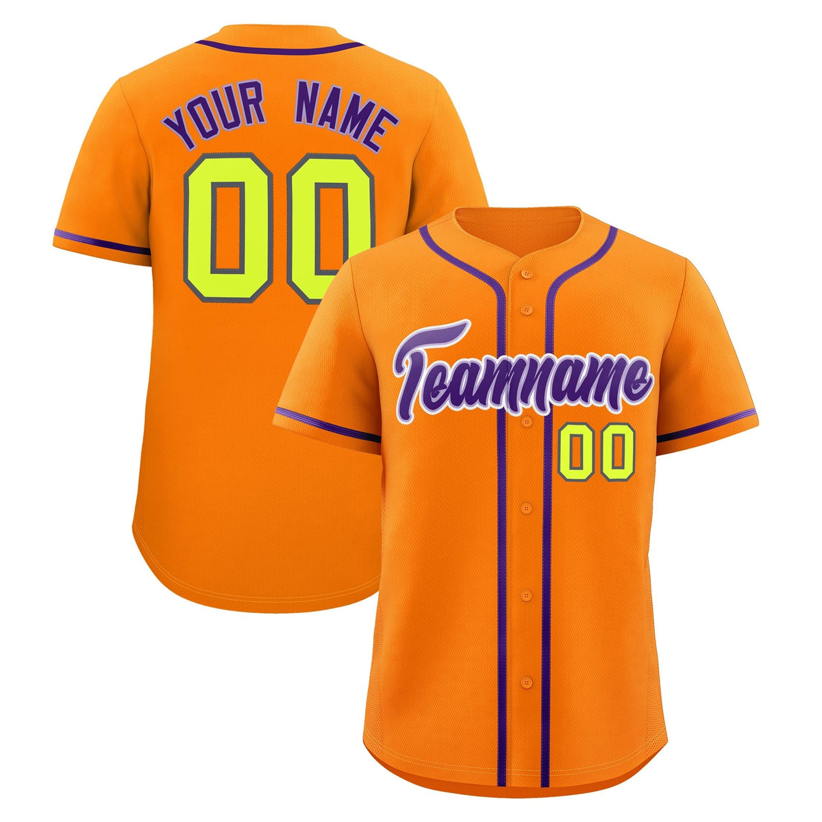 Custom Orange Classic Style Stitched Sports Uniform Personalized For Teams Quick Dry Baseball Jersey| KXKSHOP