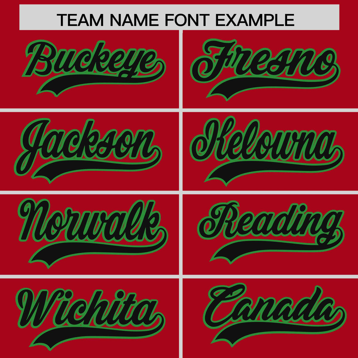 Custom Red Kelly Green Baroque Style Personalized Baseball Jersey| KXKSHOP