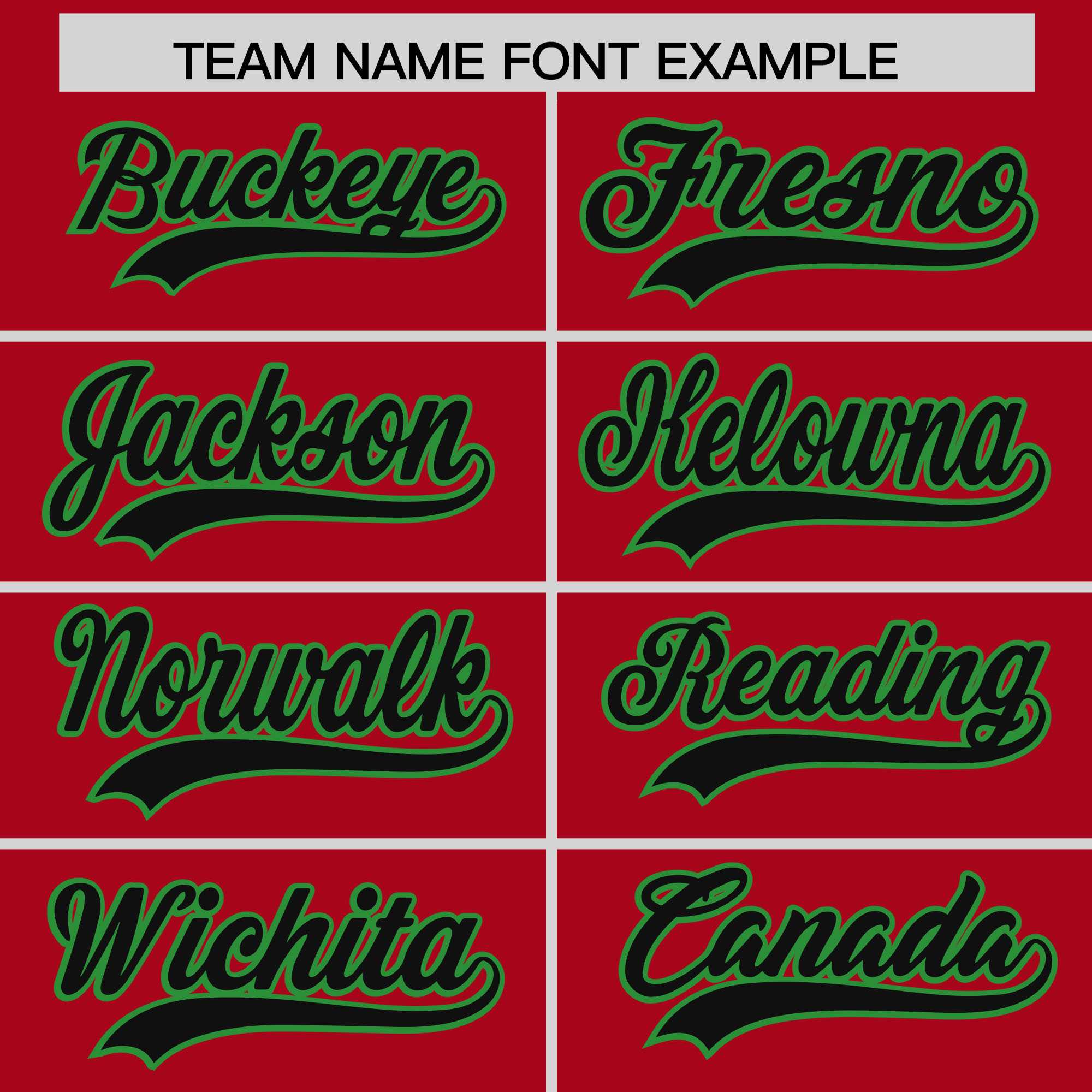 Custom Red Kelly Green Baroque Style Personalized Baseball Jersey| KXKSHOP