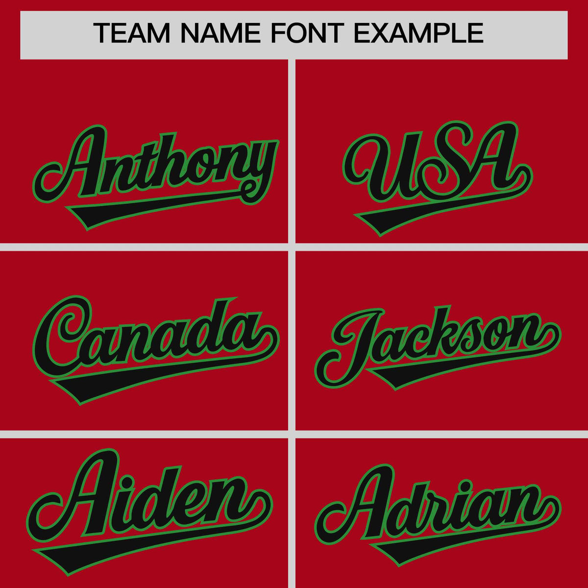 Custom Red Kelly Green Baroque Style Personalized Baseball Jersey| KXKSHOP