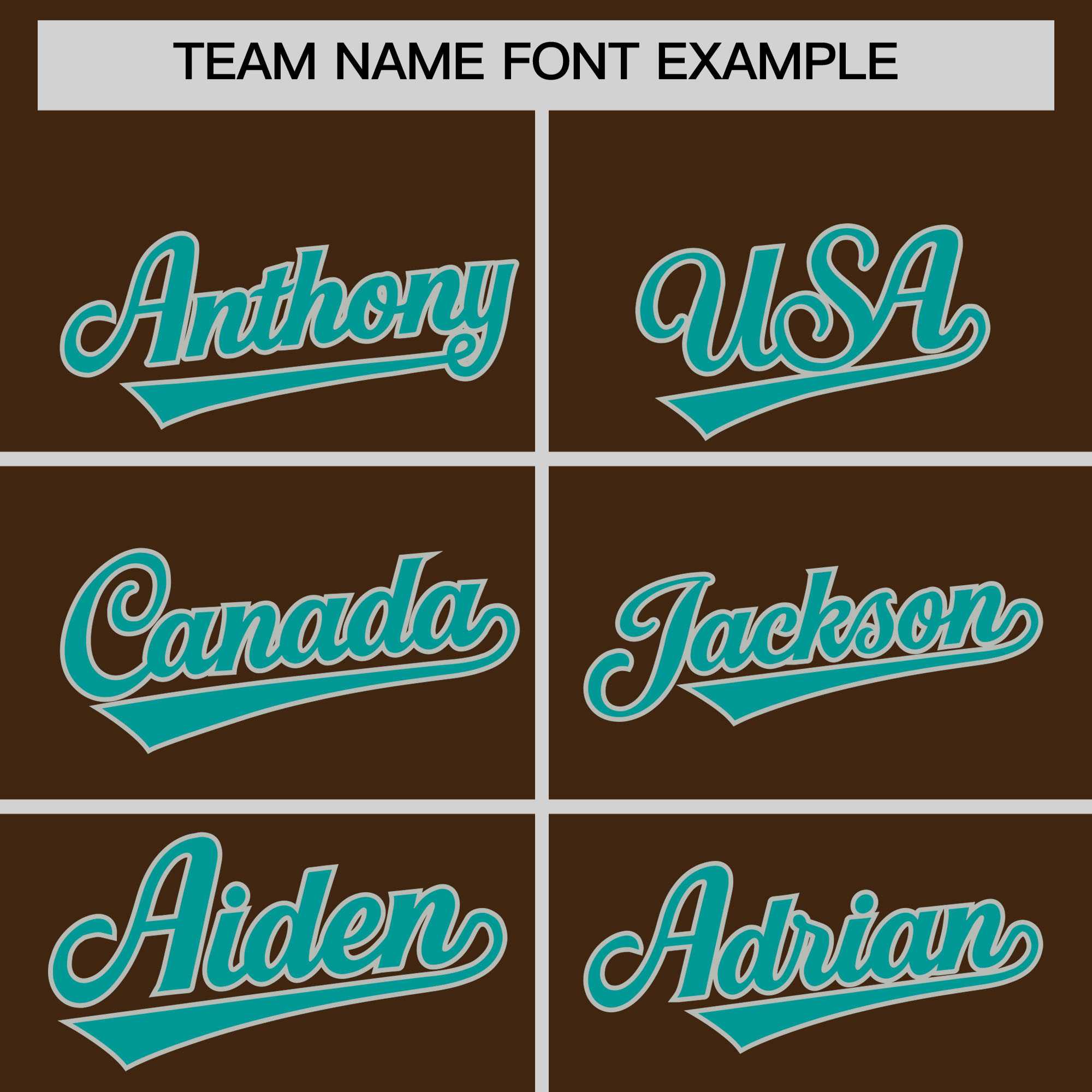 Custom Brown Teal Baroque Style Personalized Baseball Jersey| KXKSHOP
