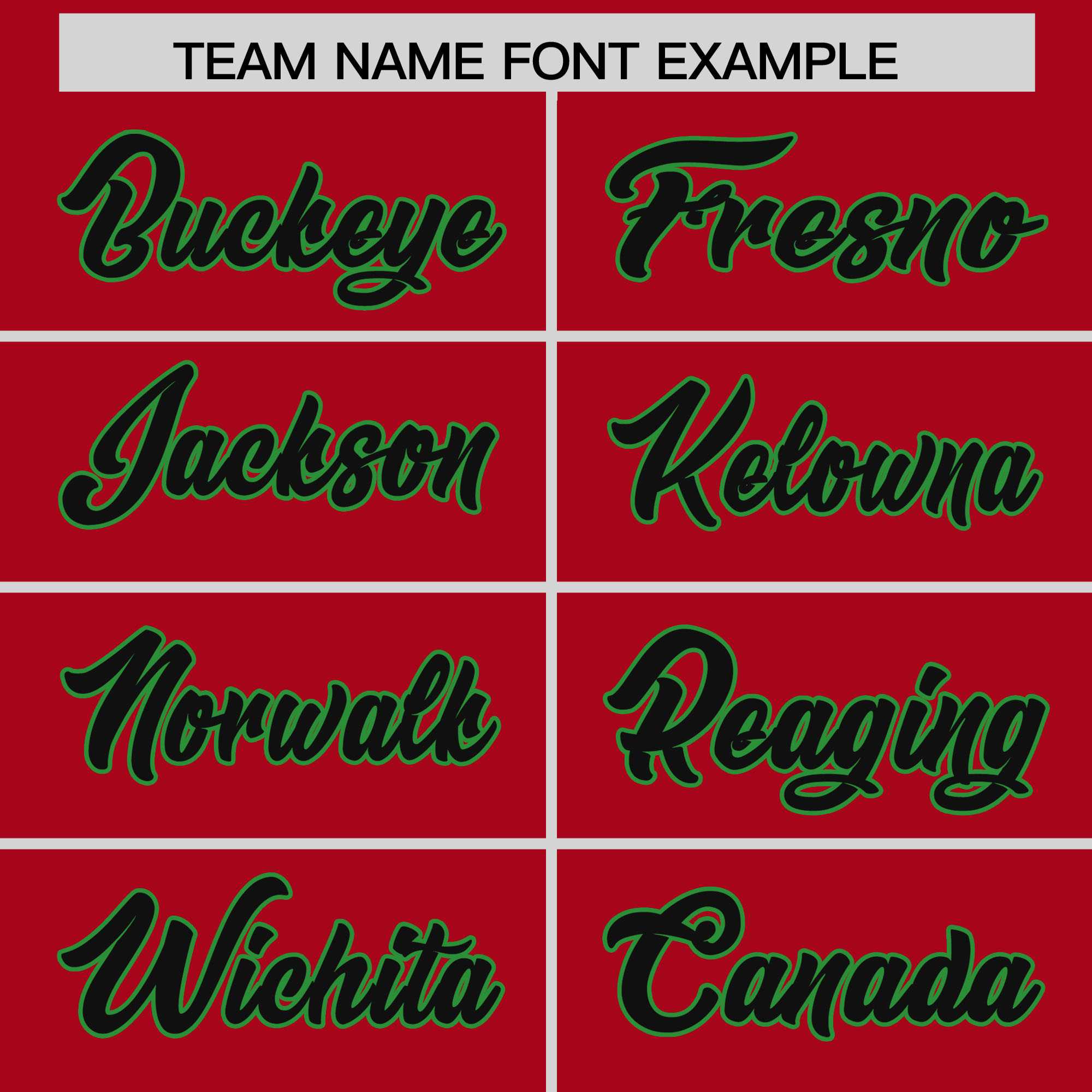 Custom Red Kelly Green Baroque Style Personalized Baseball Jersey| KXKSHOP