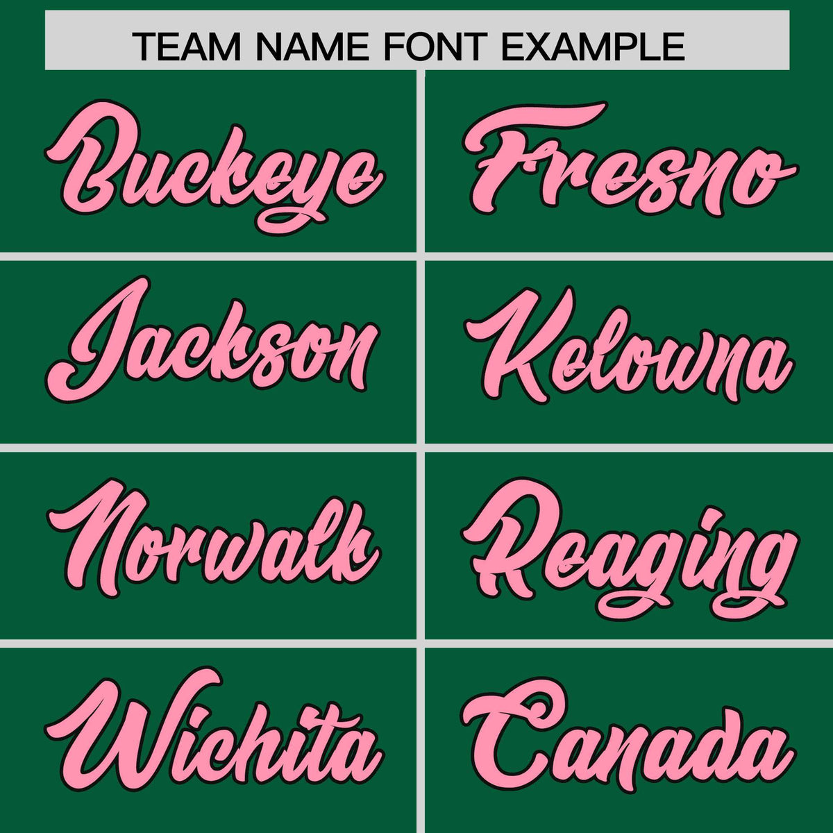 Custom Kelly Green Light Pink Baroque Style Personalized Baseball Jersey| KXKSHOP