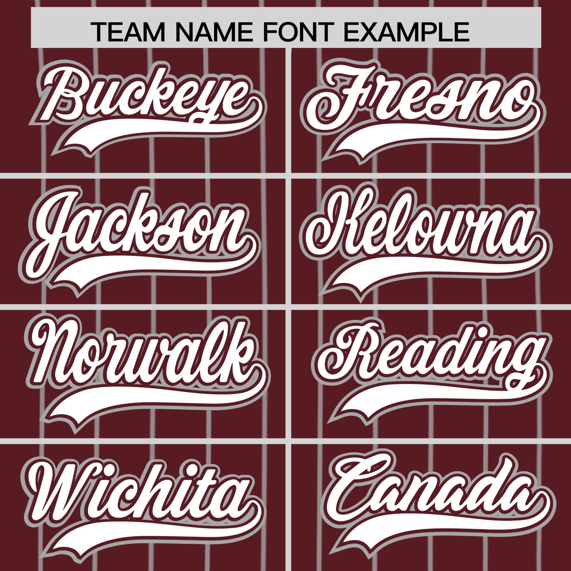 Custom Burgundy Gray Stripe Fashion Authentic Baseball Jersey