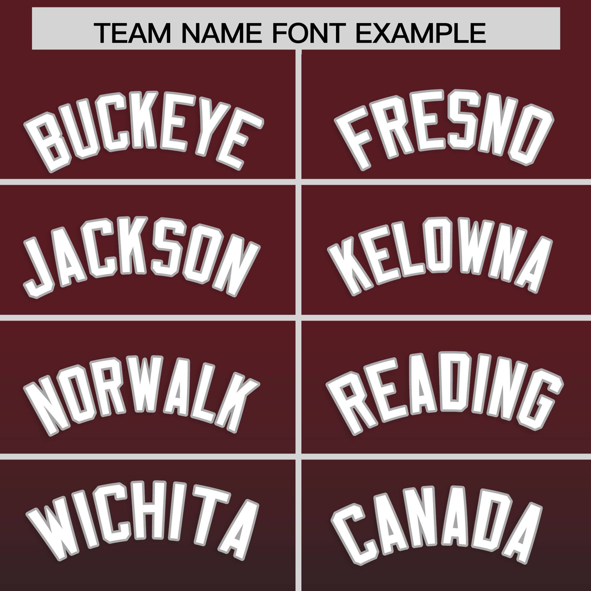 Custom Burgundy Black Gradient Fashion Authentic Baseball Jersey