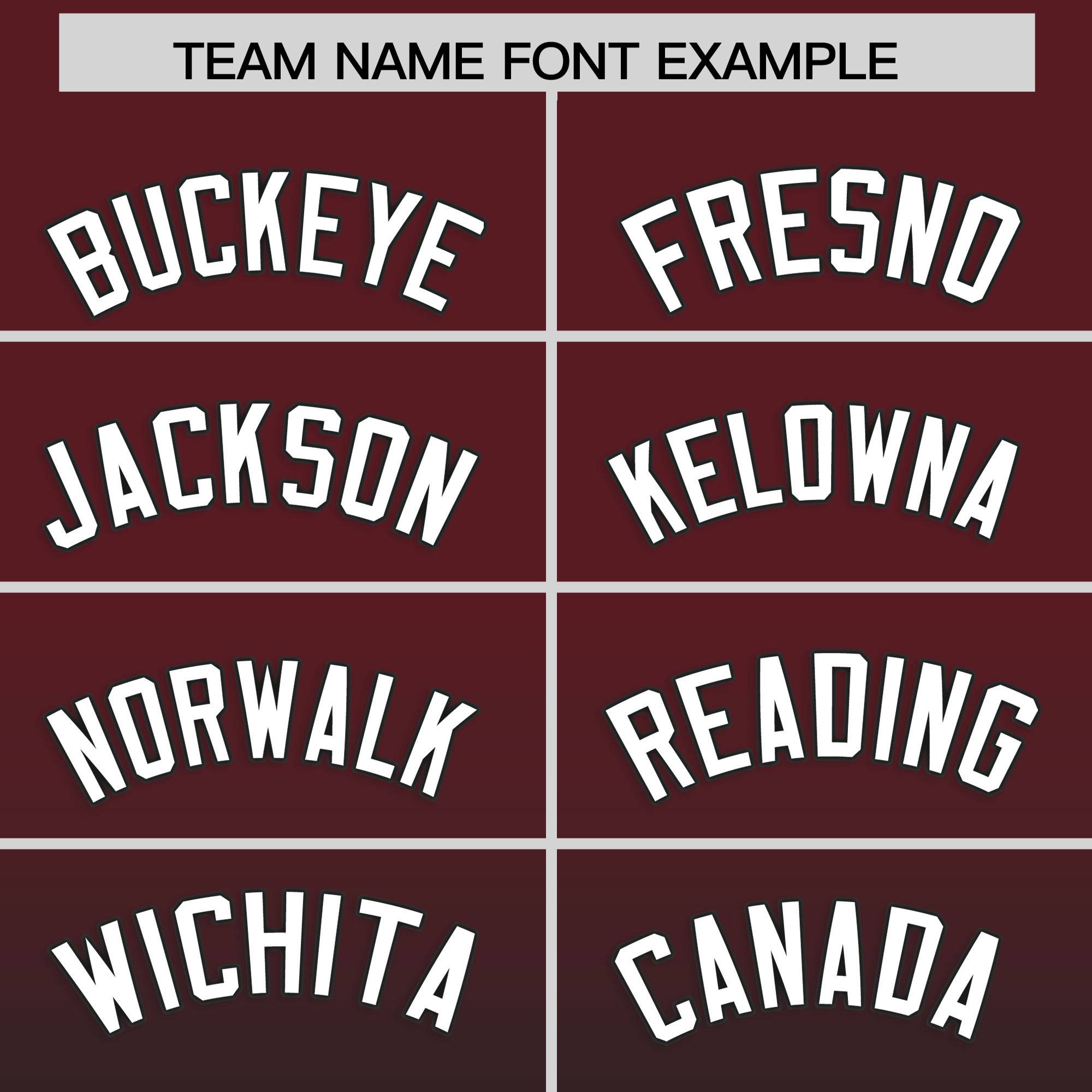Custom Burgundy Black Gradient Fashion Authentic Baseball Jersey
