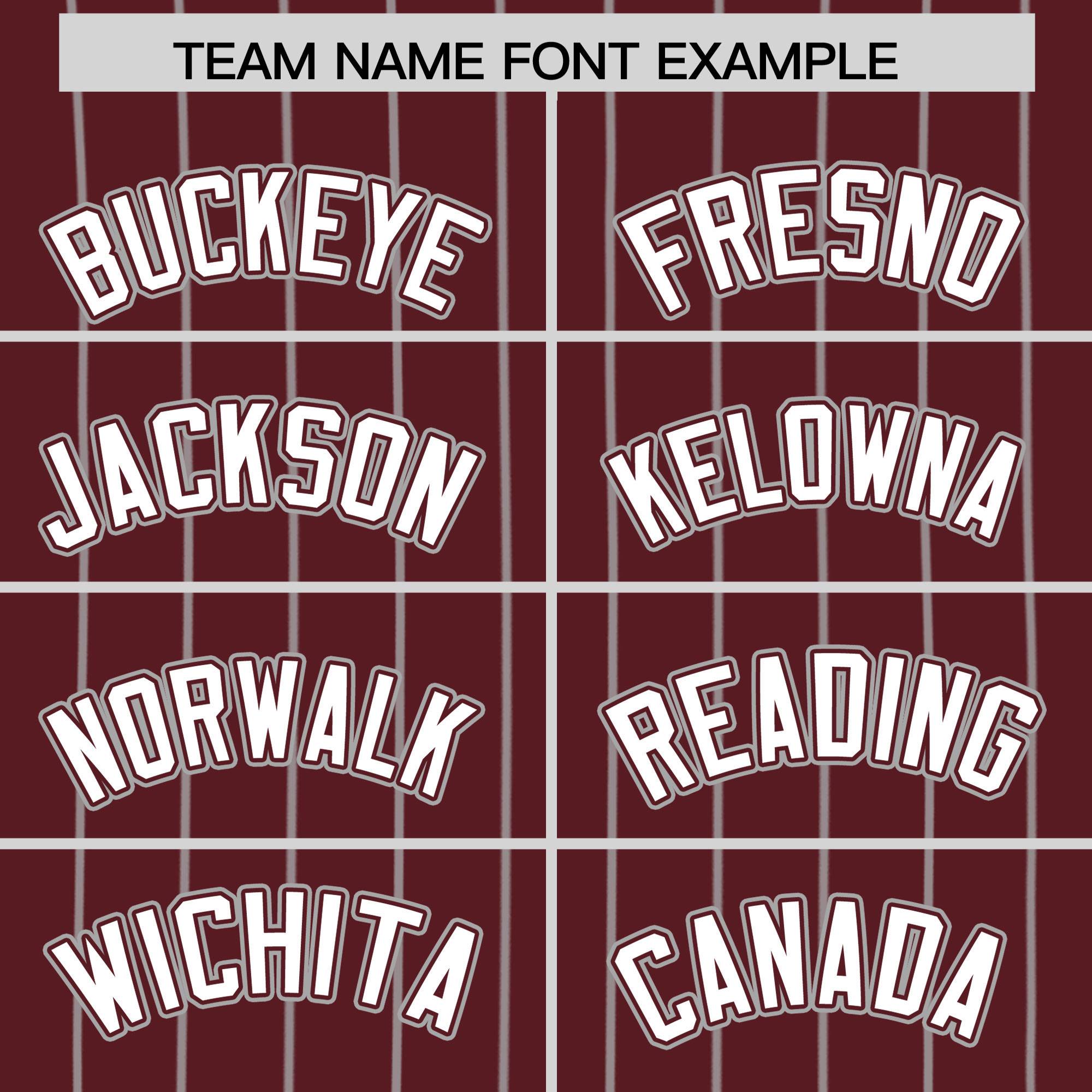 Custom Burgundy Gray Stripe Fashion Authentic Baseball Jersey
