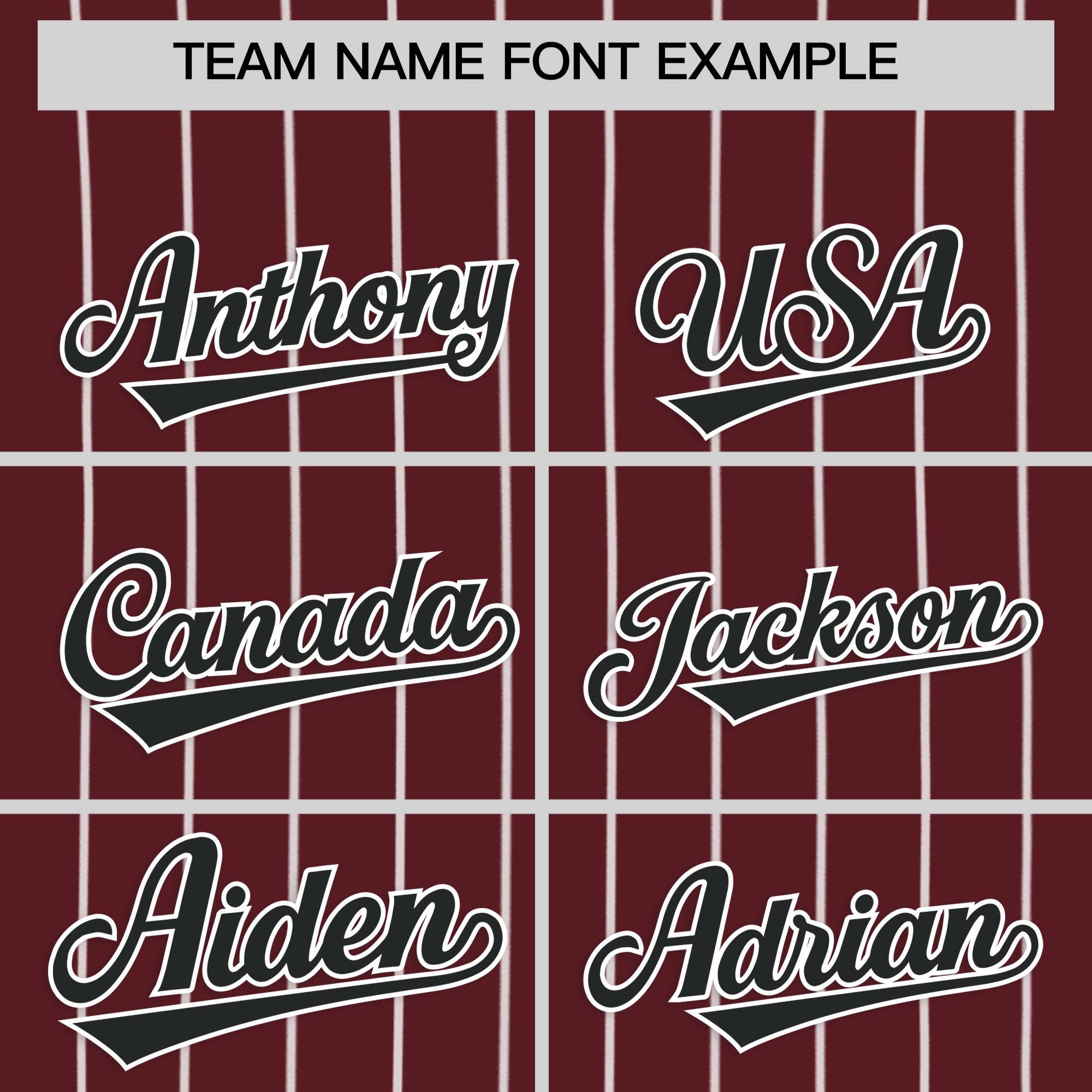 Custom Burgundy White Stripe Fashion Authentic Baseball Jersey