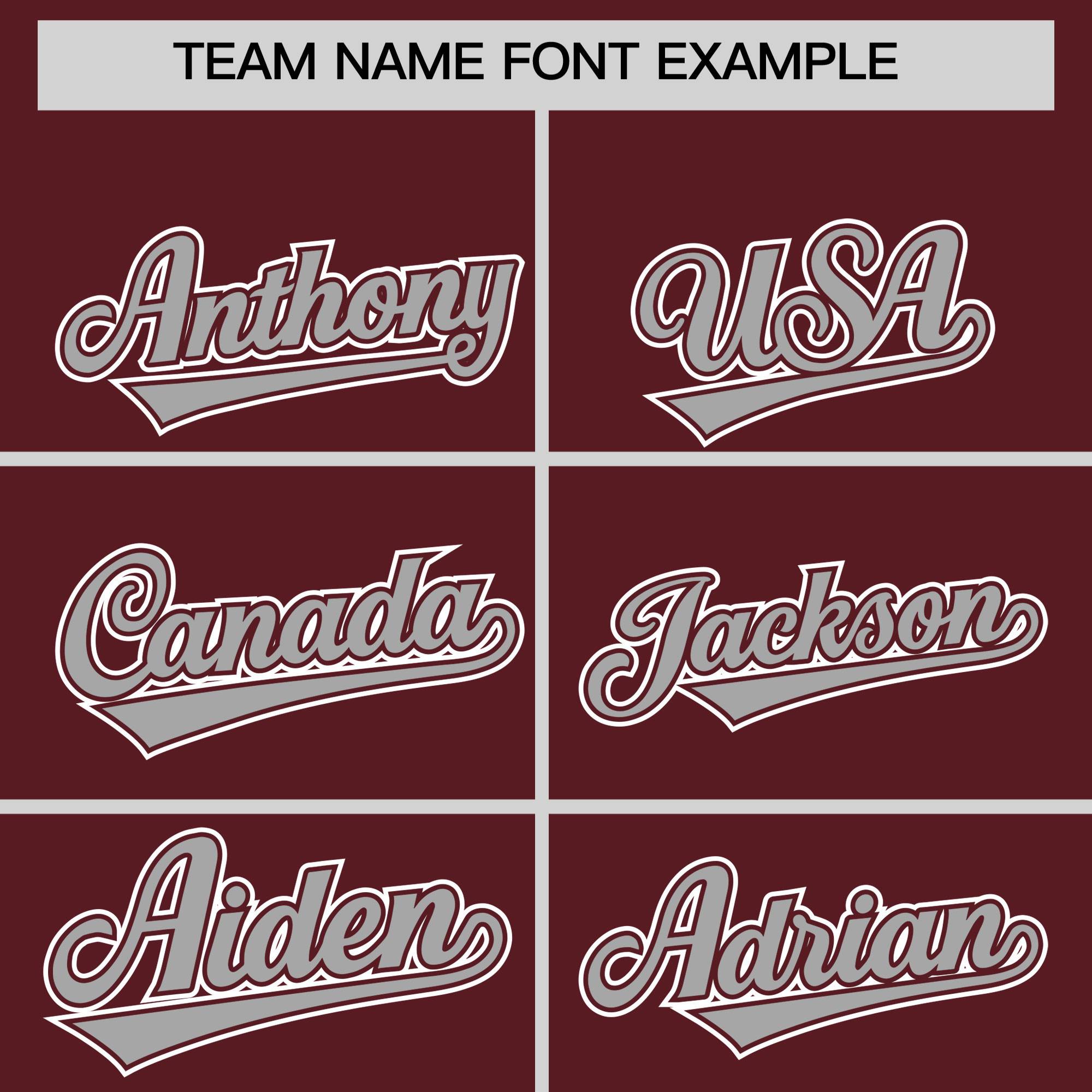 Custom Burgundy Classic Style Authentic Baseball Jersey