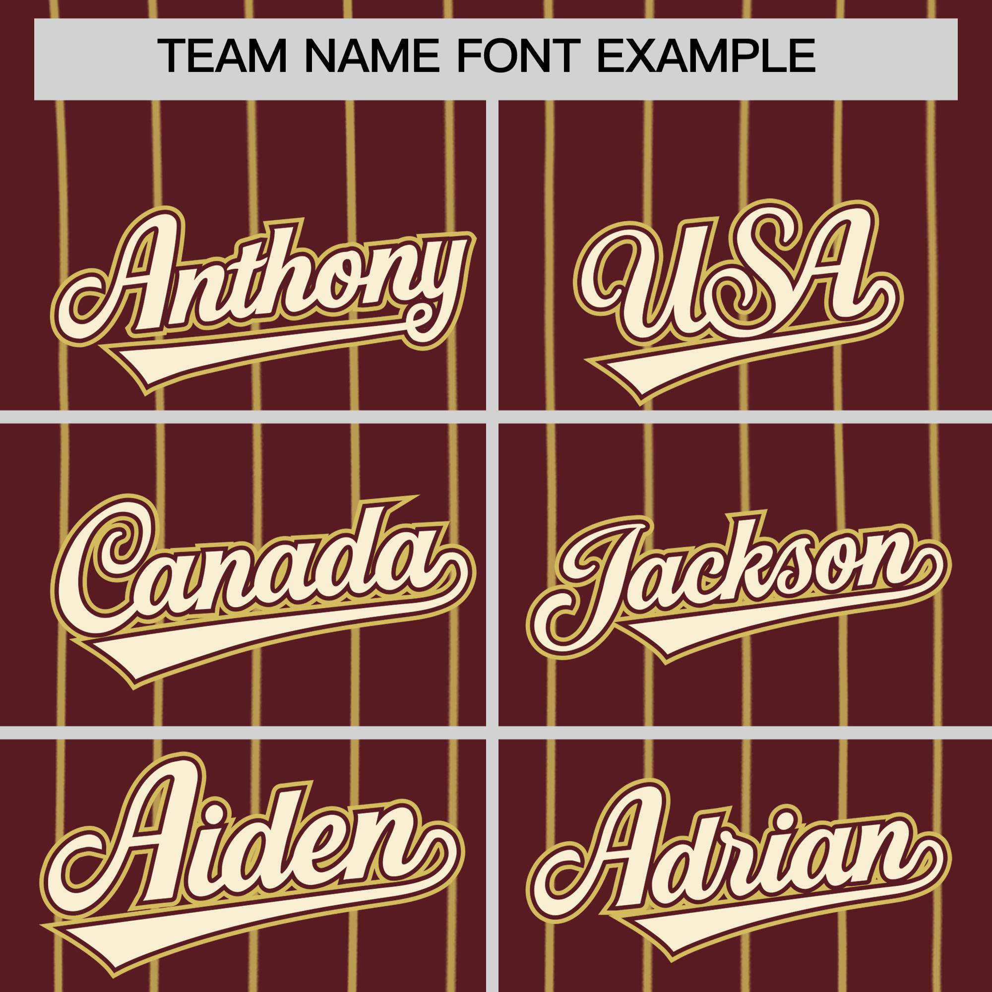 Custom Burgundy Old Gold Stripe Fashion Authentic Baseball Jersey