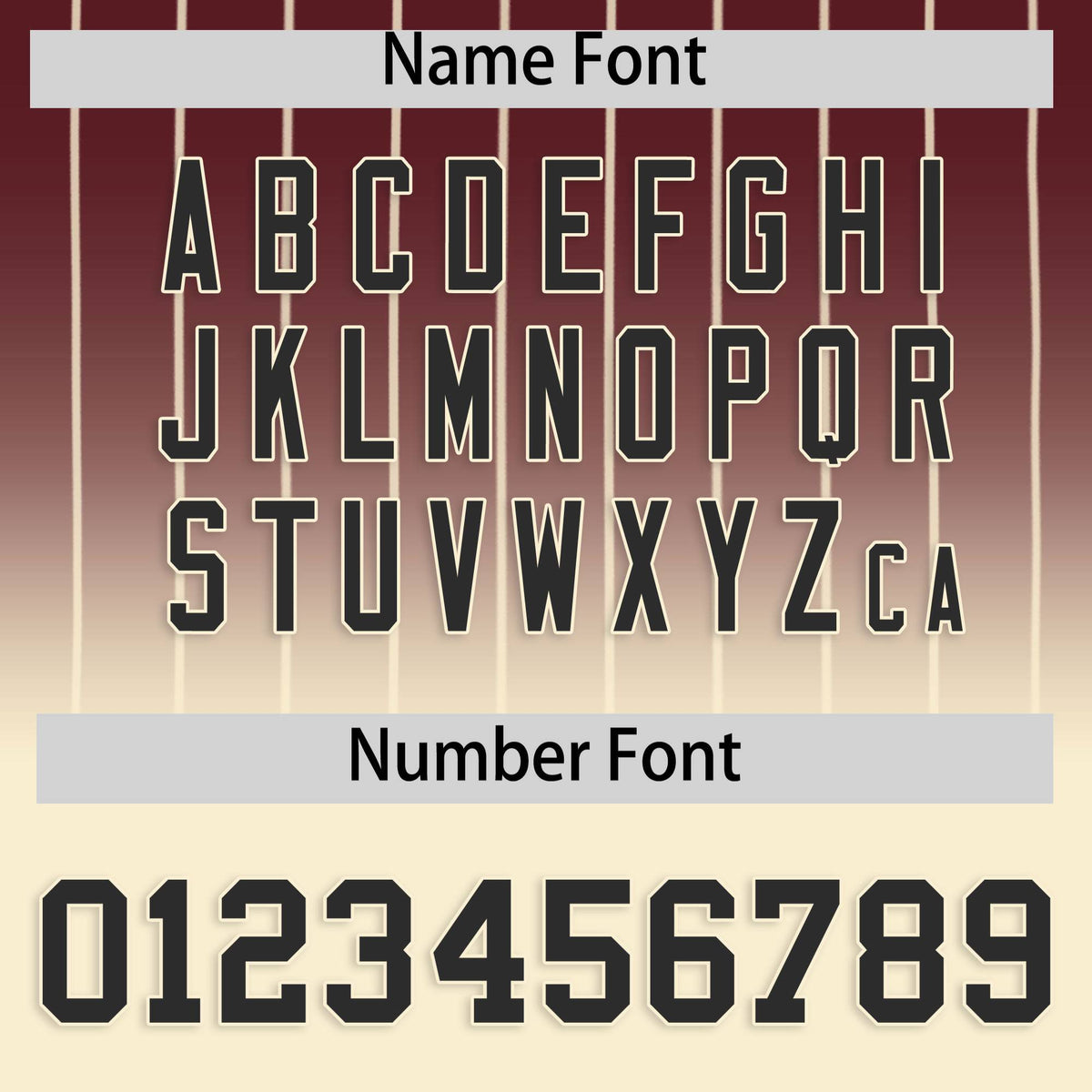 Custom Burgundy Cream Gradient Stripe Fashion Authentic Baseball Jersey