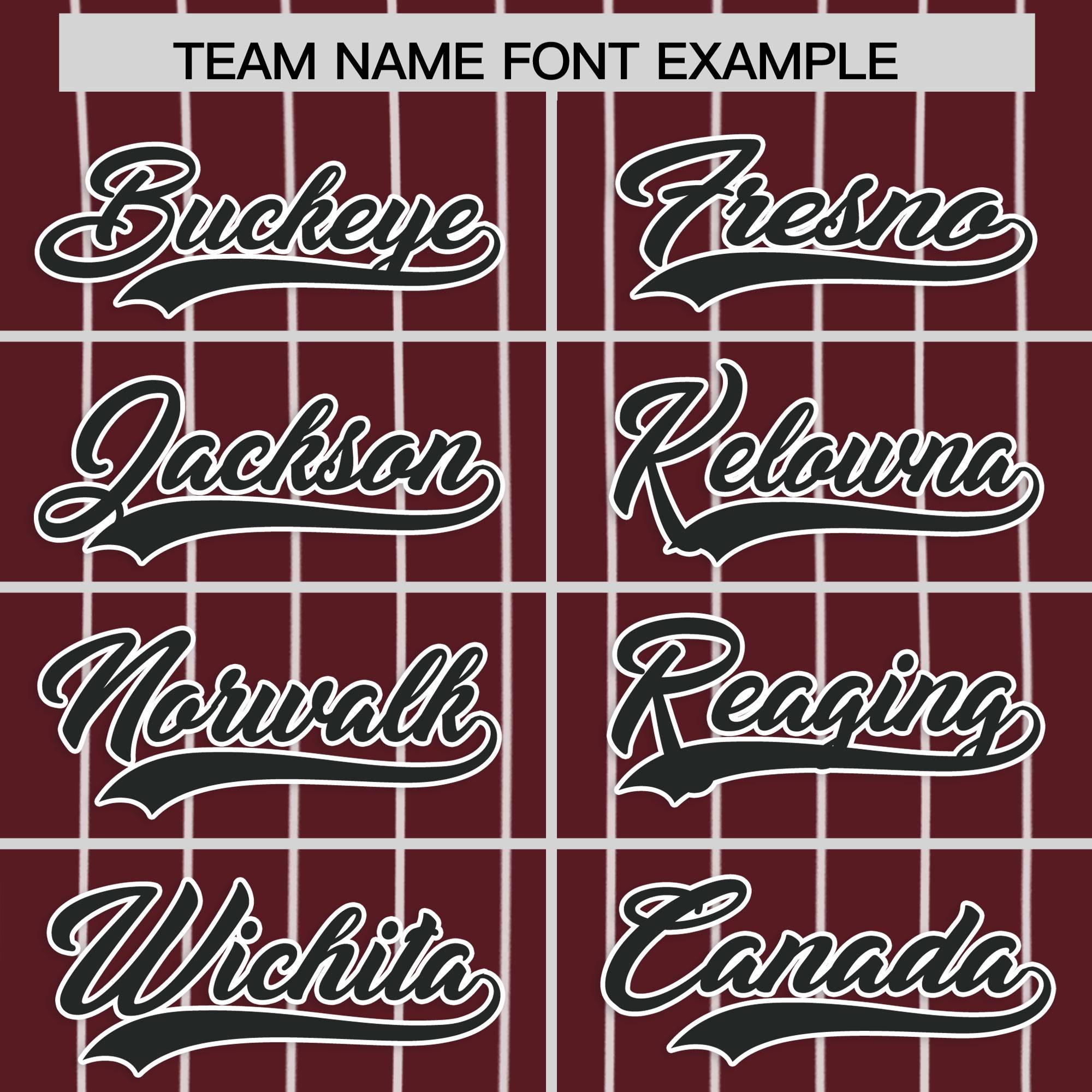 Custom Burgundy White Stripe Fashion Authentic Baseball Jersey