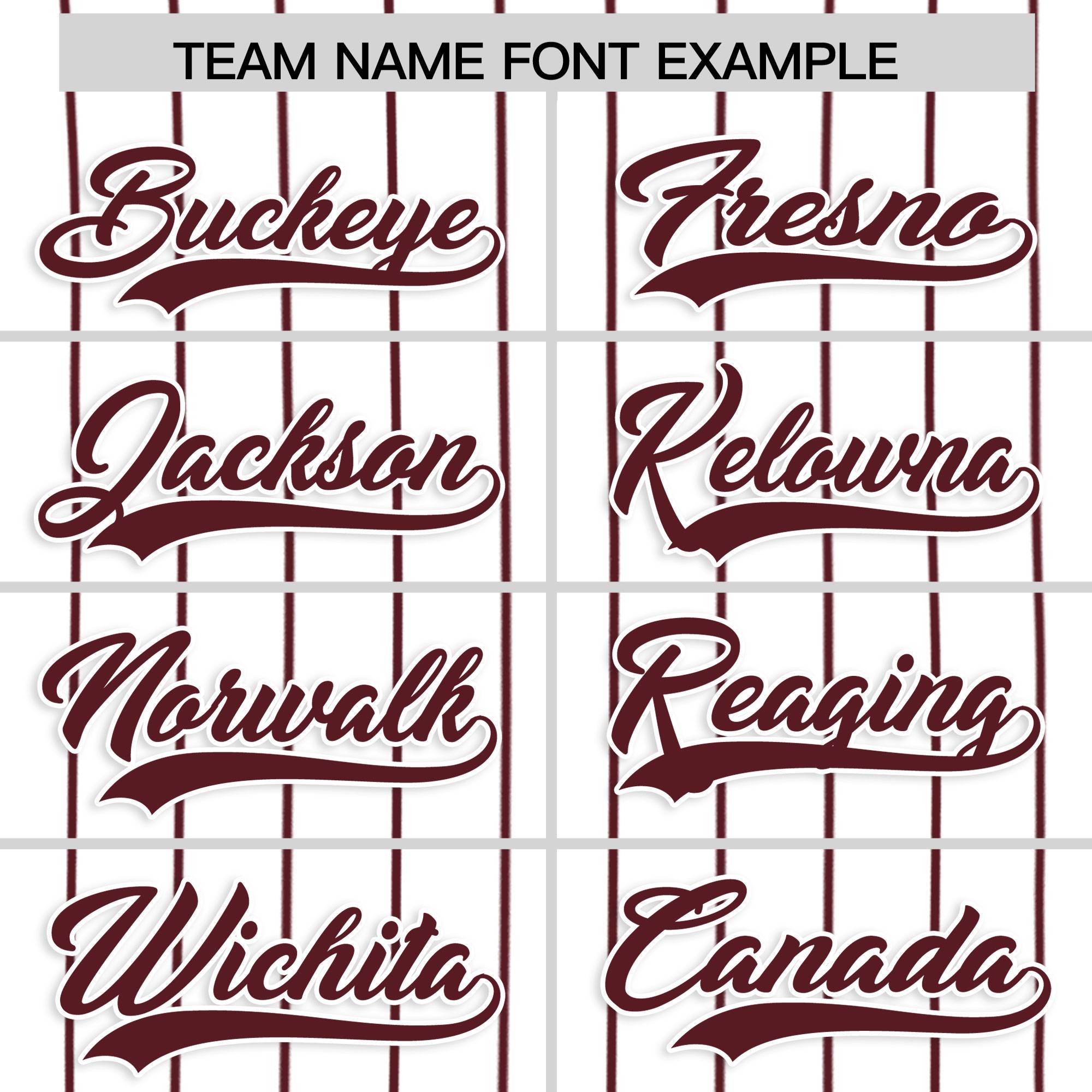 Custom White Burgundy Stripe Fashion Authentic Baseball Jersey