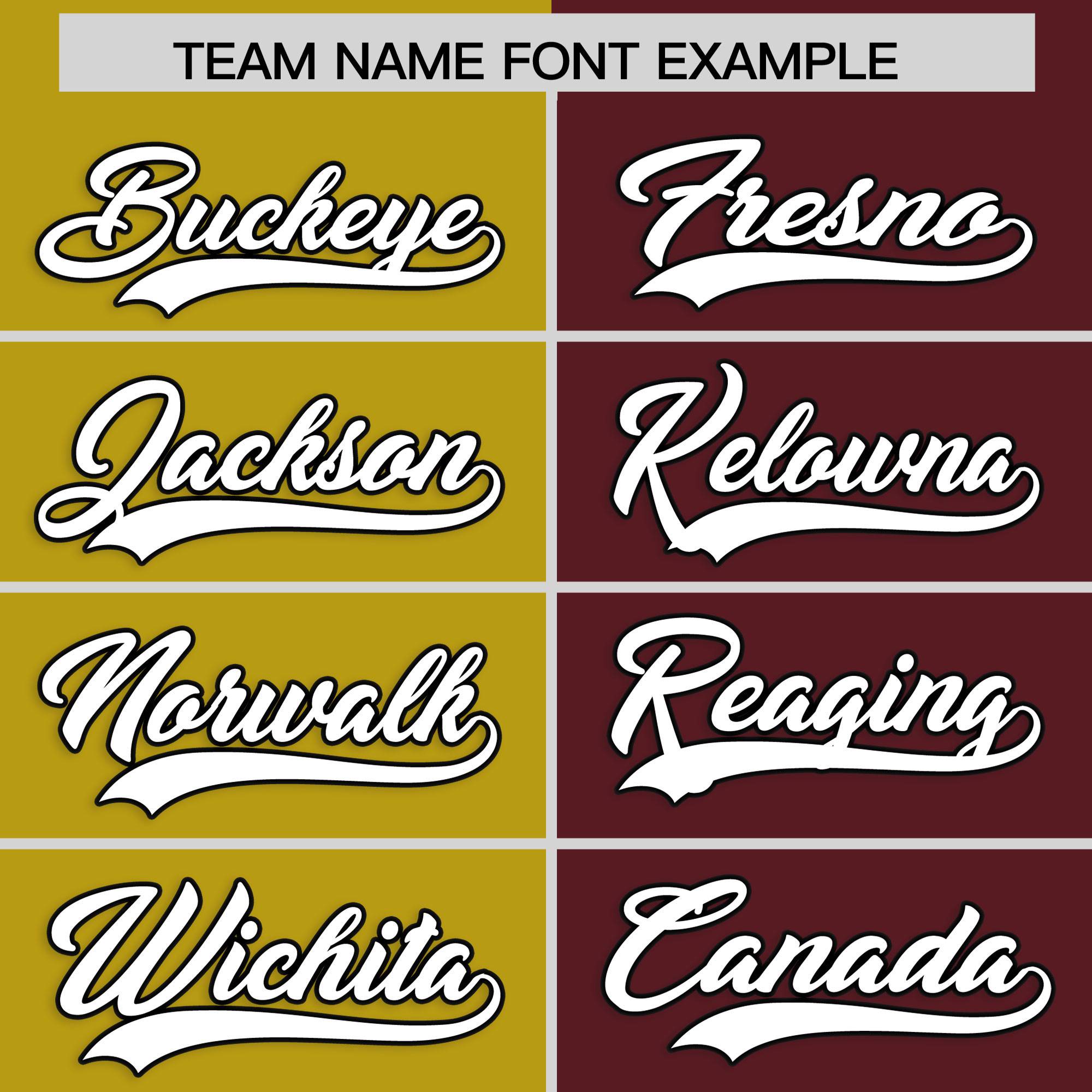 Custom Old Gold Burgundy Split Fashion Authentic Baseball Jersey