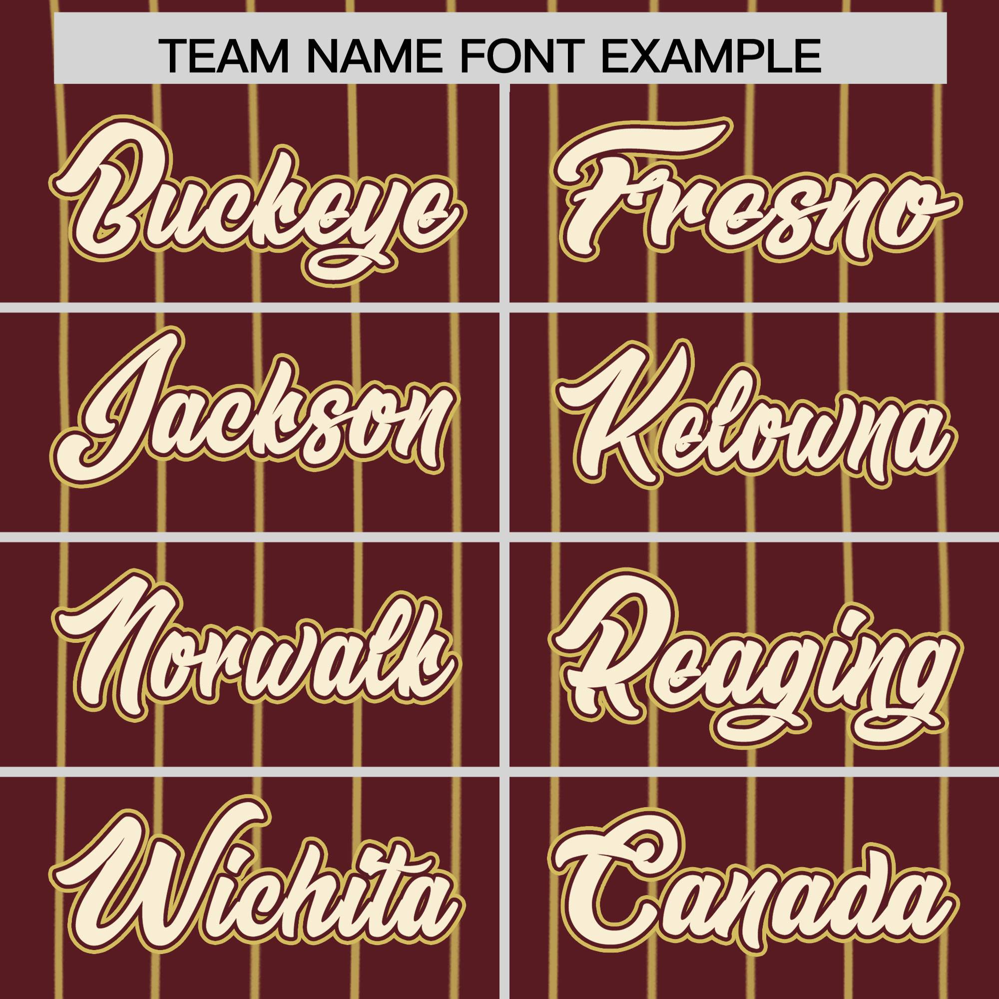 Custom Burgundy Old Gold Stripe Fashion Authentic Baseball Jersey