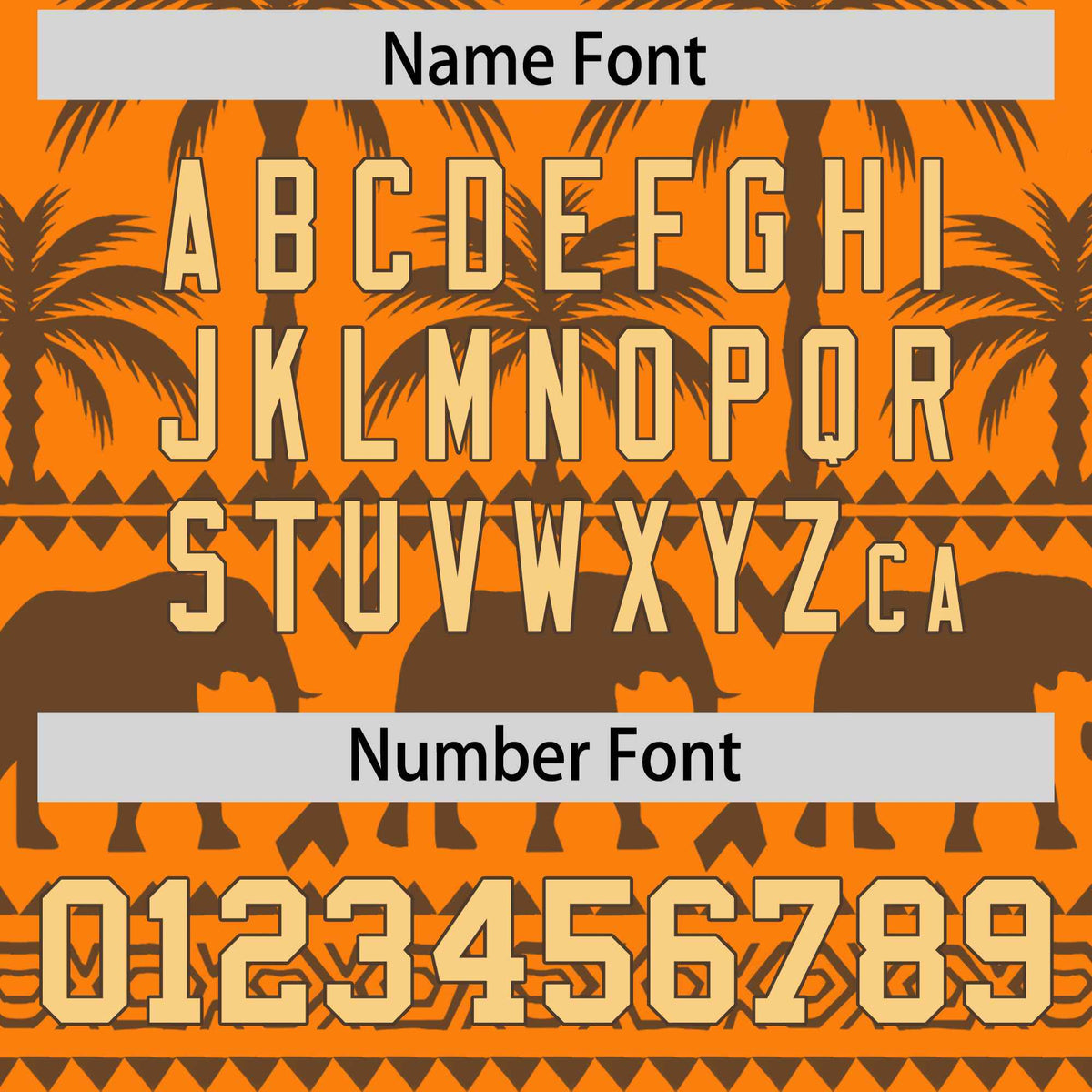 Custom Orange Light Brown Graffiti Pattern Personalized Bossinia Style Authentic Baseball Jersey| KXKSHOP