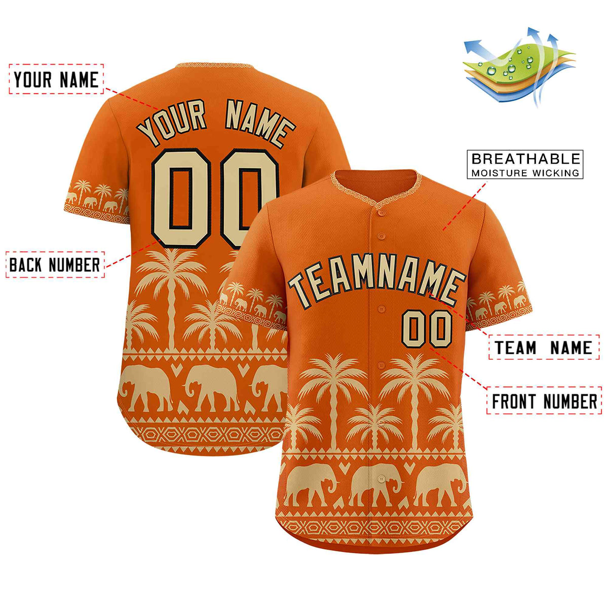 Custom Texas Orange Old Gold Graffiti Pattern Personalized Bossinia Style Authentic Baseball Jersey| KXKSHOP