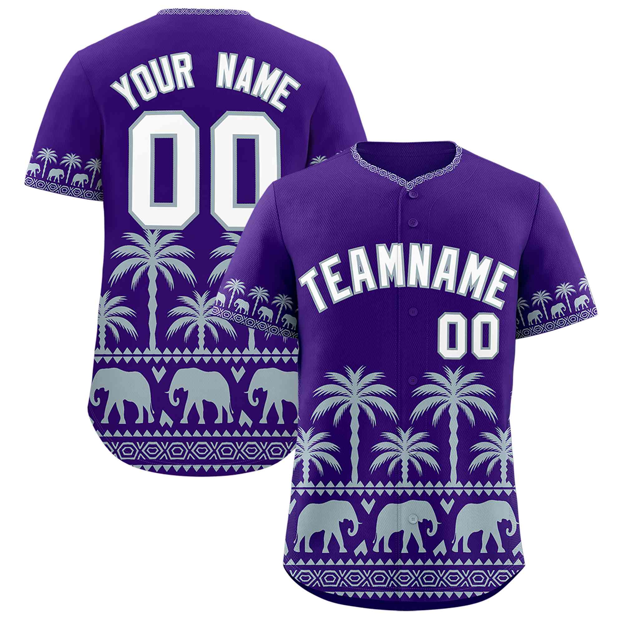 Custom Purple Silver Graffiti Pattern Personalized Bossinia Style Authentic Baseball Jersey| KXKSHOP