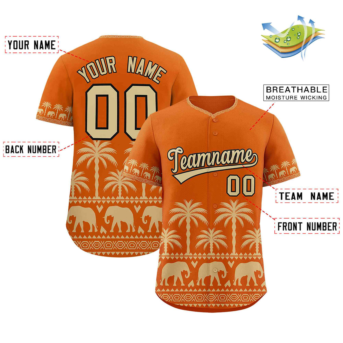 Custom Texas Orange Old Gold Graffiti Pattern Personalized Bossinia Style Authentic Baseball Jersey| KXKSHOP