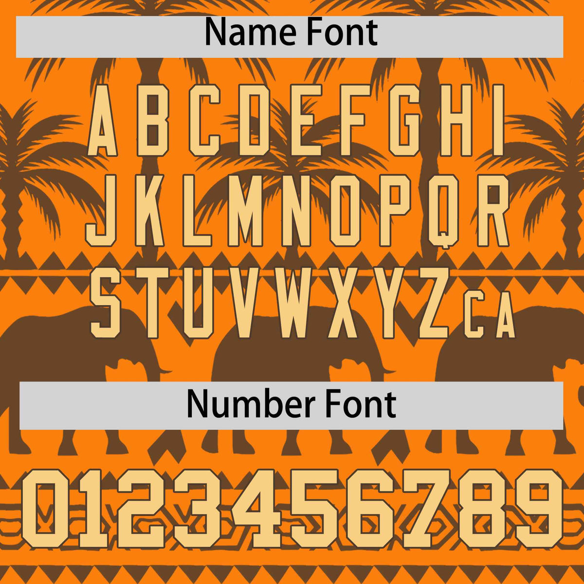 Custom Orange Light Brown Graffiti Pattern Personalized Bossinia Style Authentic Baseball Jersey| KXKSHOP