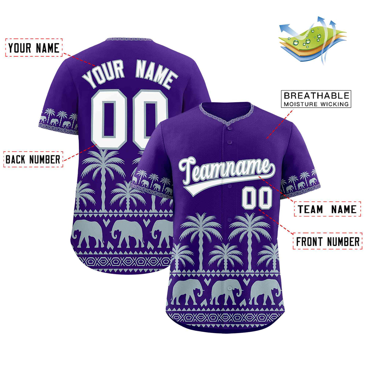 Custom Purple Silver Graffiti Pattern Personalized Bossinia Style Authentic Baseball Jersey| KXKSHOP